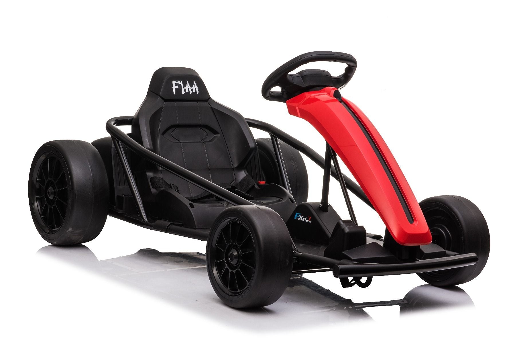 Voiture electrique enfants 24V DRIFT karting, Rouge, Roues de dérive lisses, Moteur 2 x 350W, Batterie 24V