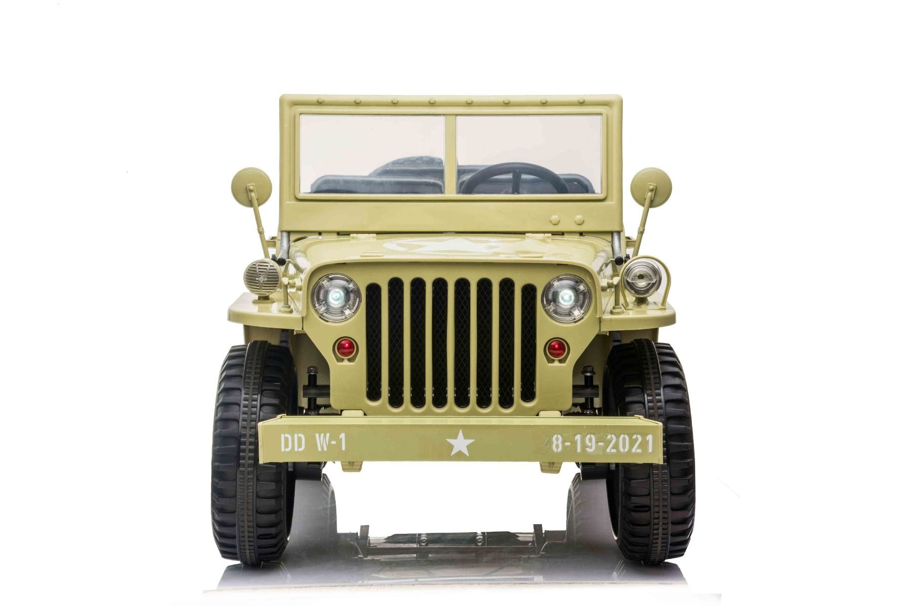 4x4 Voiture électrique enfant 12V 3 places USA ARMY, avec télécommande 2,4 GHz, Batterie 12V14AH, 4 x 4 lecteur