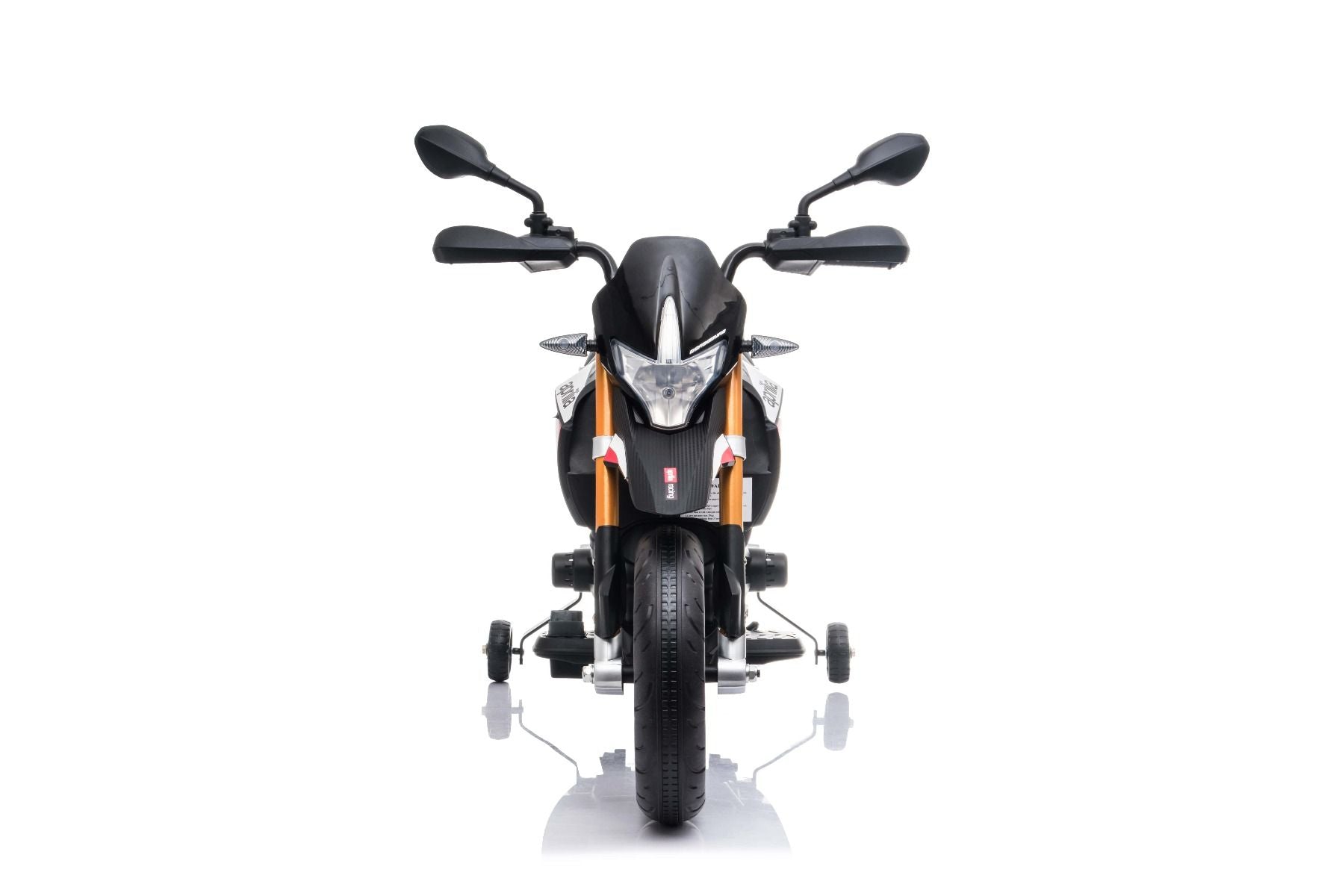 Moto electrique enfànt 12V APRILIA DORSODURO 900, noir, avec licence