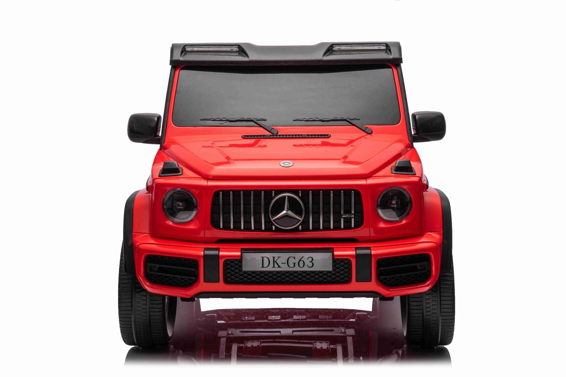 Voiture électrique Mercedes-Benz G63 AMG 4x4² Biplace 12V, rouge , Lecteur MP3 avec entrée USB/AUX, Conduite 4x4, Batterie 12V14Ah, Roues EVA avec suspension, Sièges en similicuir, Télécommande, Licence