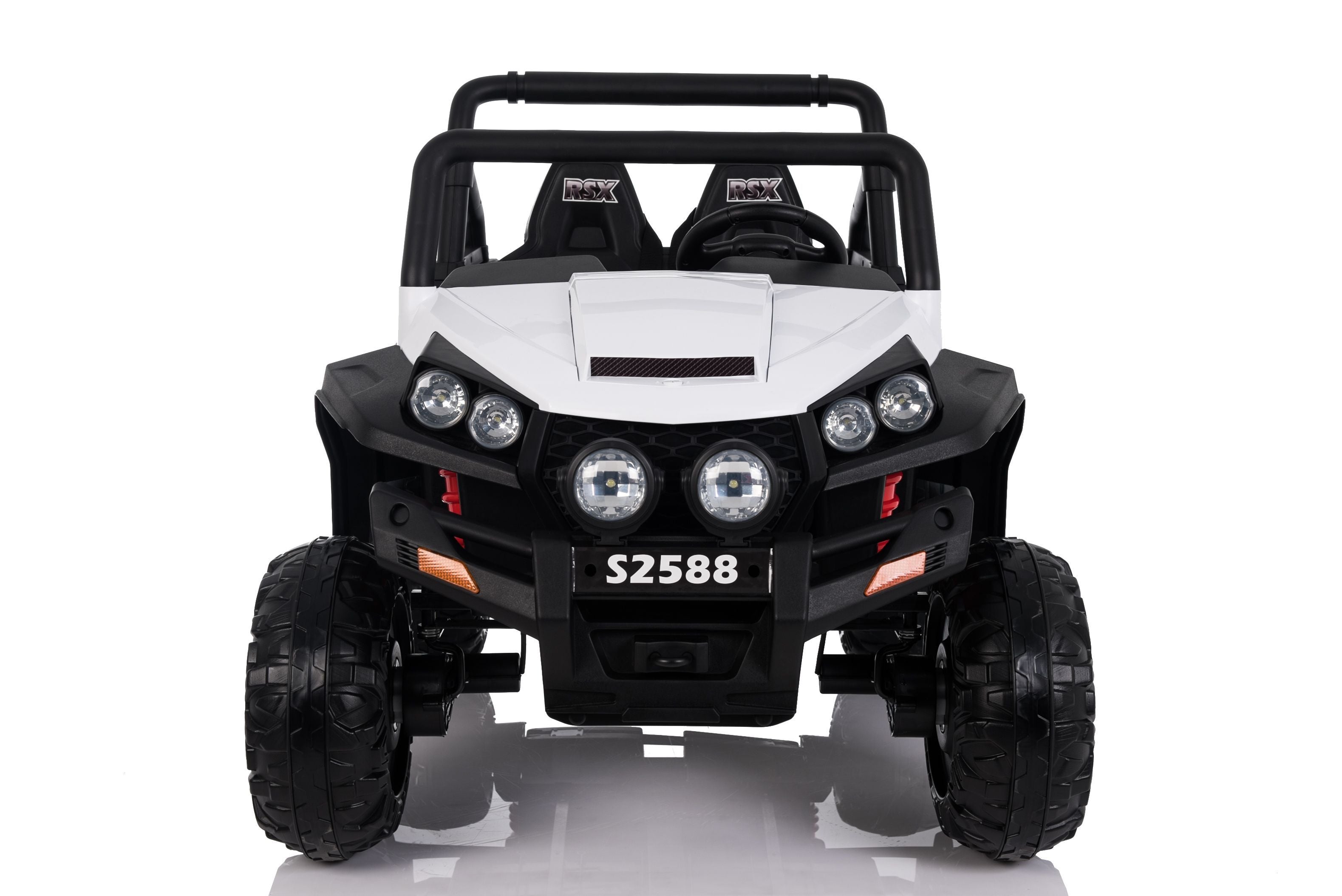 4x4 Voiture electrique enfants 12V RSX Blanc, Buggy electrique enfant 2 places
