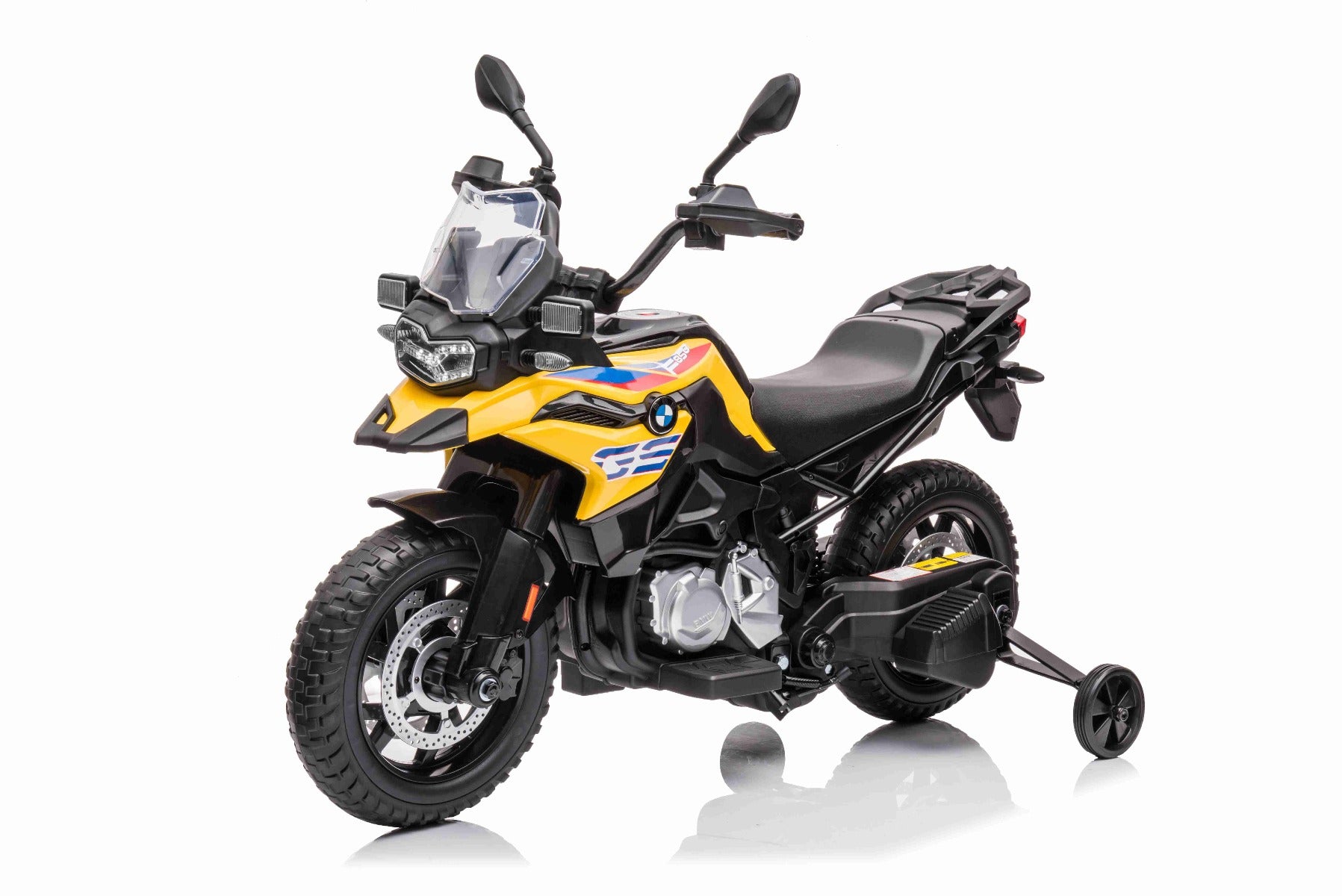 Moto électrique enfants 12V BMW F850 GS, jaune