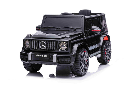 Voiture électrique enfant 12V Mercedes G avec portes hautes, noir, avec télécommande 2,4 GHz