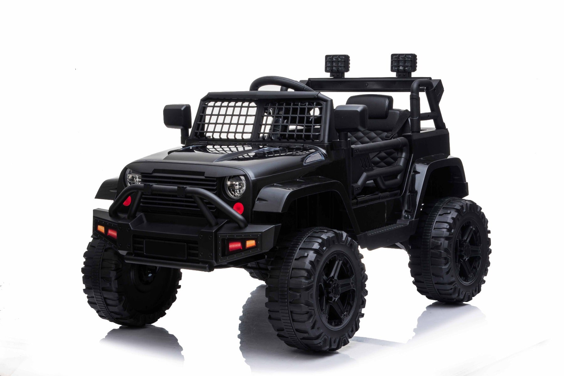 Voiture électrique enfants 12V OFFROAD, noire, batterie 12V, avec télécommande 2,4 GHz