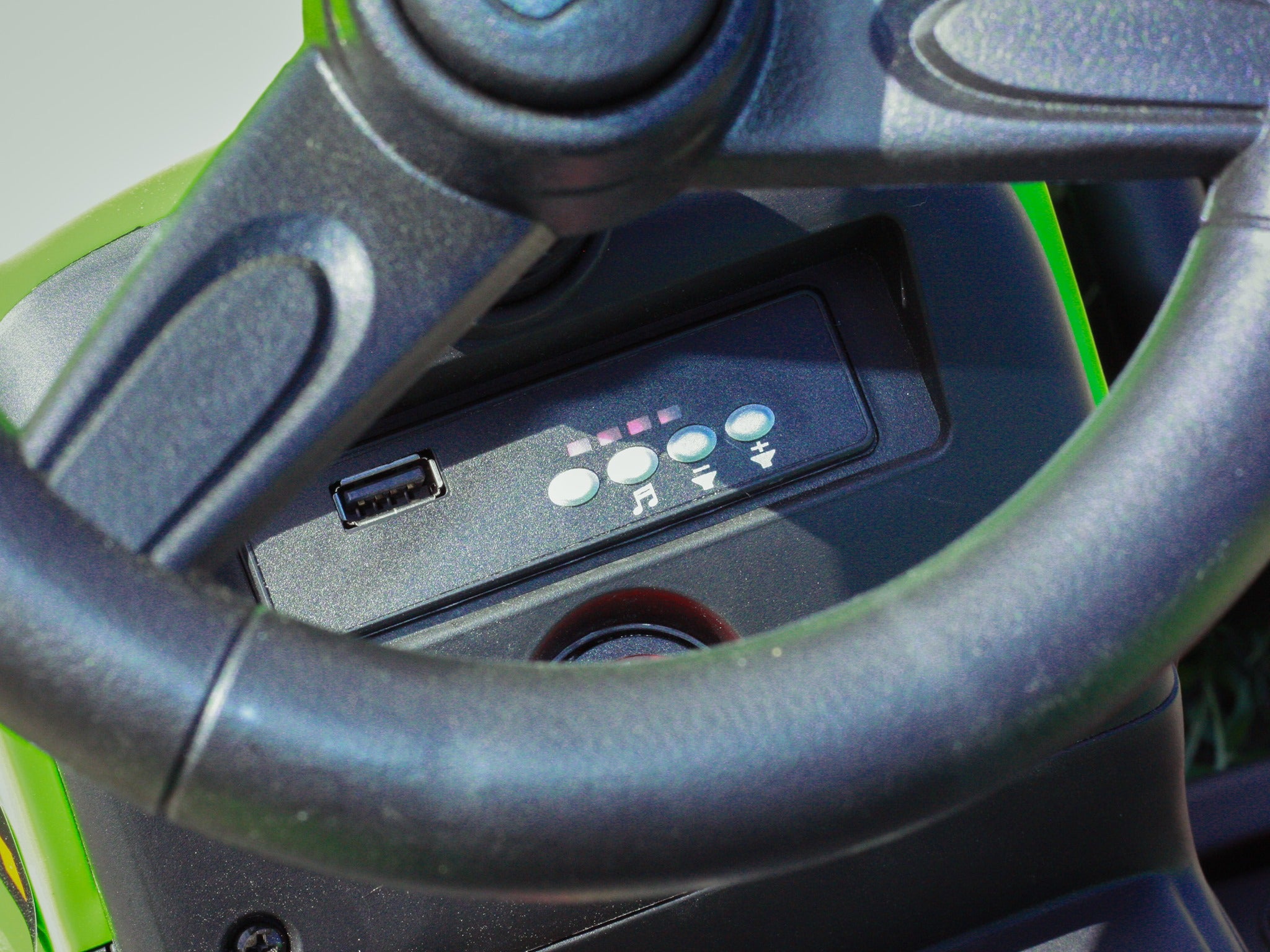 Tracteur électrique 12V WORKERS avec remorque, vert, télécommande 2,4 GHz