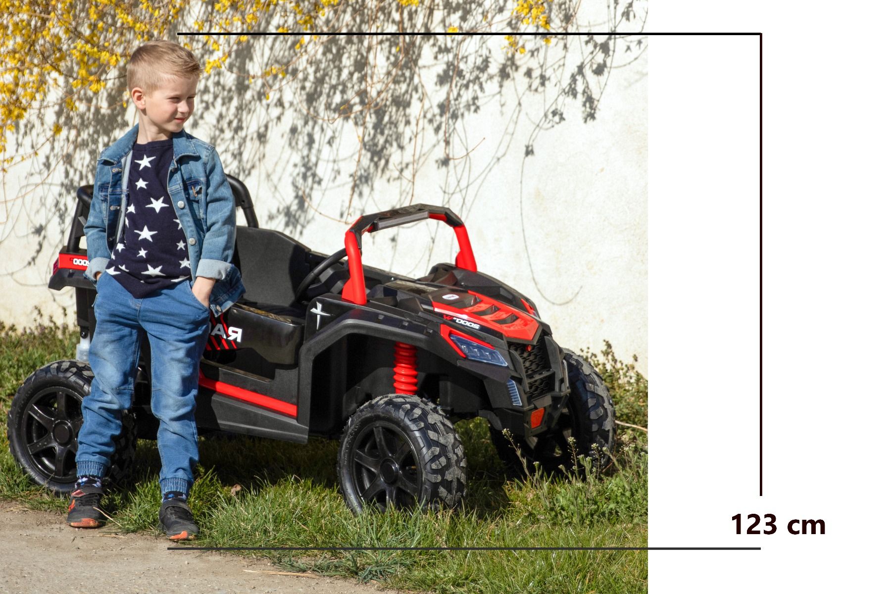 Voiture électrique enfant 24V 2 places UTV XXL, Rouge
