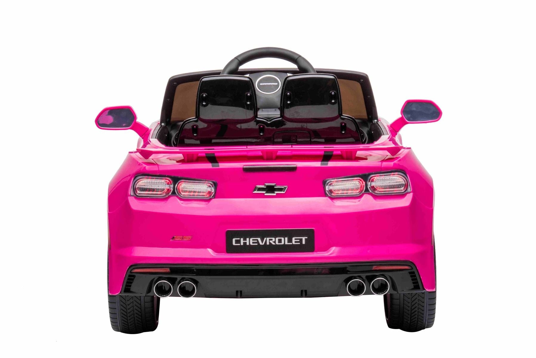Voiture électrique enfants 12V Chevrolet Camaro, rose, moteur 2x 35 W, avec télécommande 2,4 Ghz