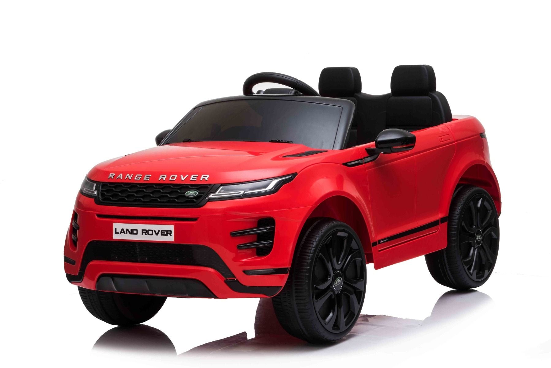 4x4 Voiture électrique enfants 12V Range Rover EVOQUE, rouge avec télécommande Bluetooth 2,4 GHz, sous licence