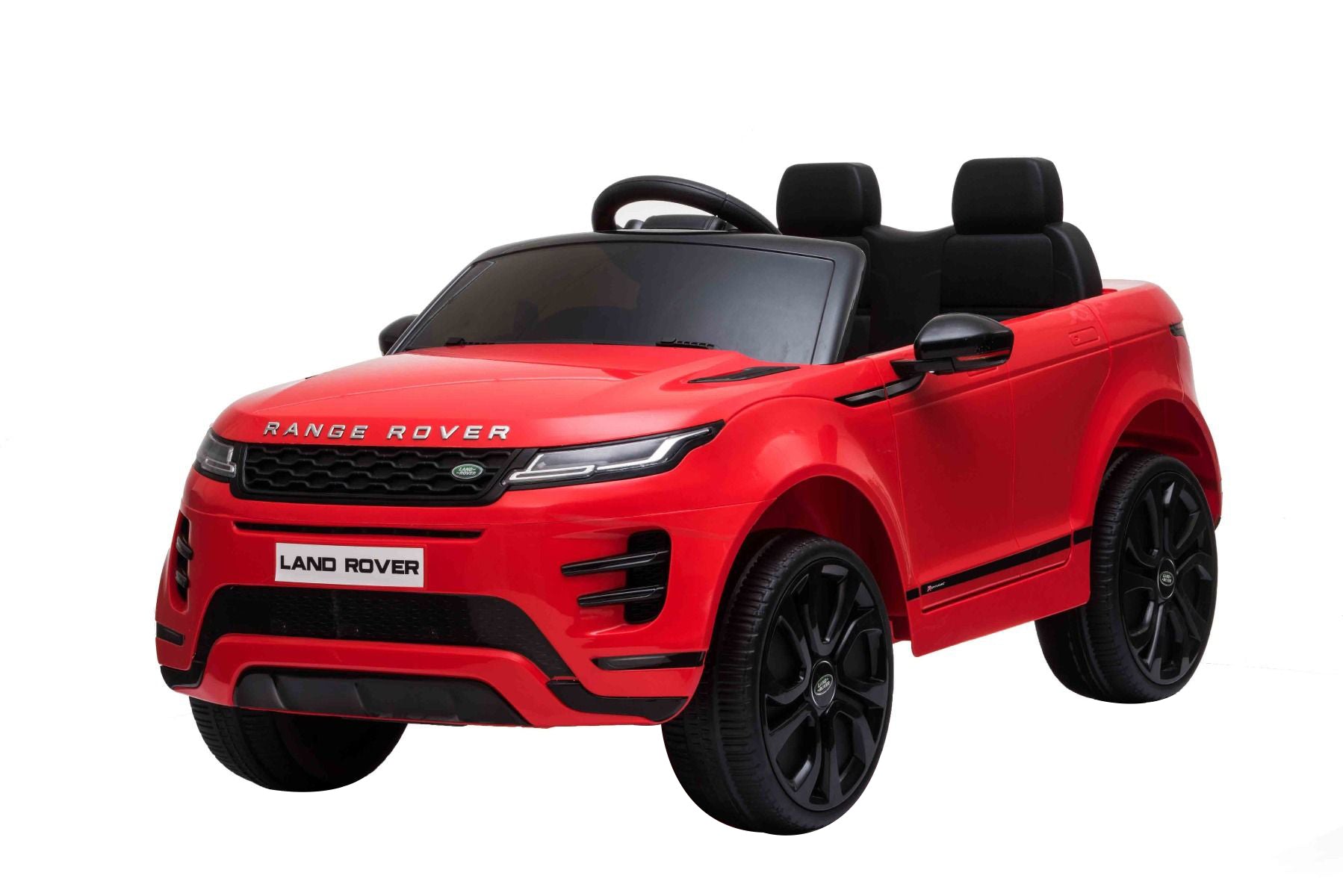 4x4 Voiture électrique enfants 12V Range Rover EVOQUE, rouge avec télécommande Bluetooth 2,4 GHz, sous licence