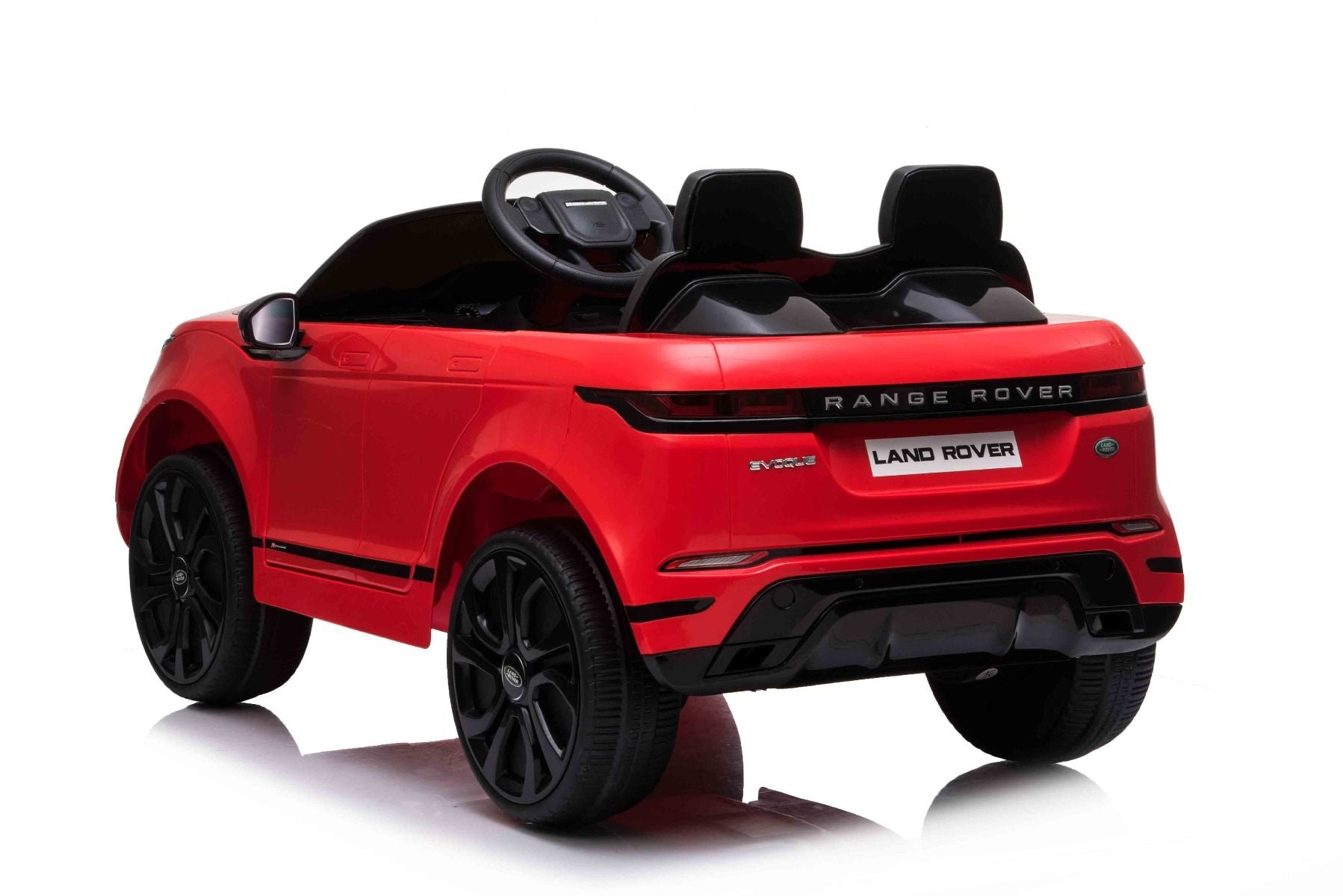 4x4 Voiture électrique enfants 12V Range Rover EVOQUE, rouge avec télécommande Bluetooth 2,4 GHz, sous licence