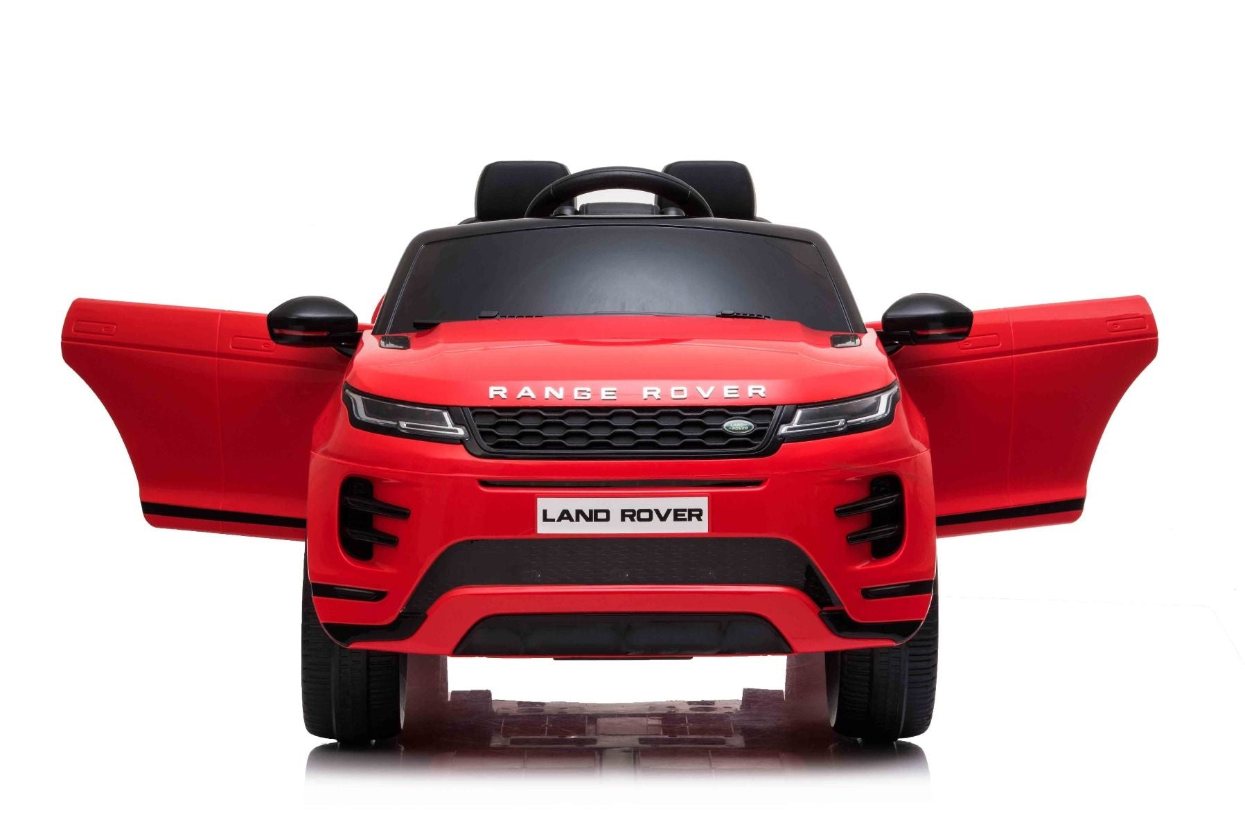 4x4 Voiture électrique enfants 12V Range Rover EVOQUE, rouge avec télécommande Bluetooth 2,4 GHz, sous licence