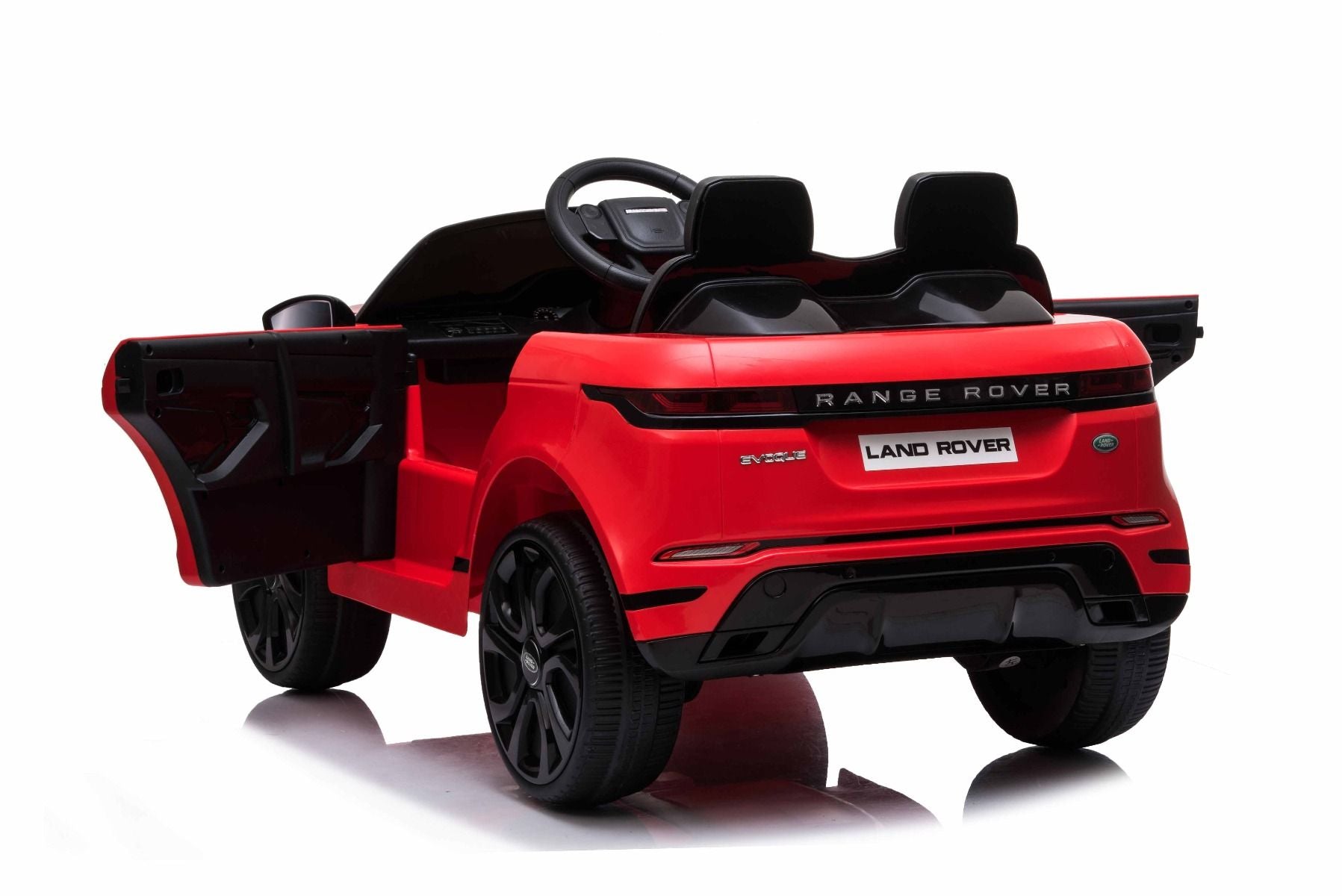 4x4 Voiture électrique enfants 12V Range Rover EVOQUE, rouge avec télécommande Bluetooth 2,4 GHz, sous licence