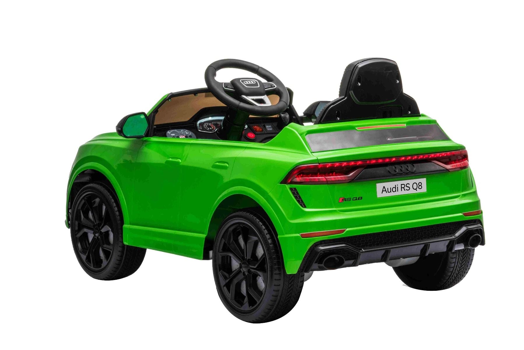 Voiture electrique enfants 12V, Audi RSQ8, verte avec télécommande 2,4 Ghz
