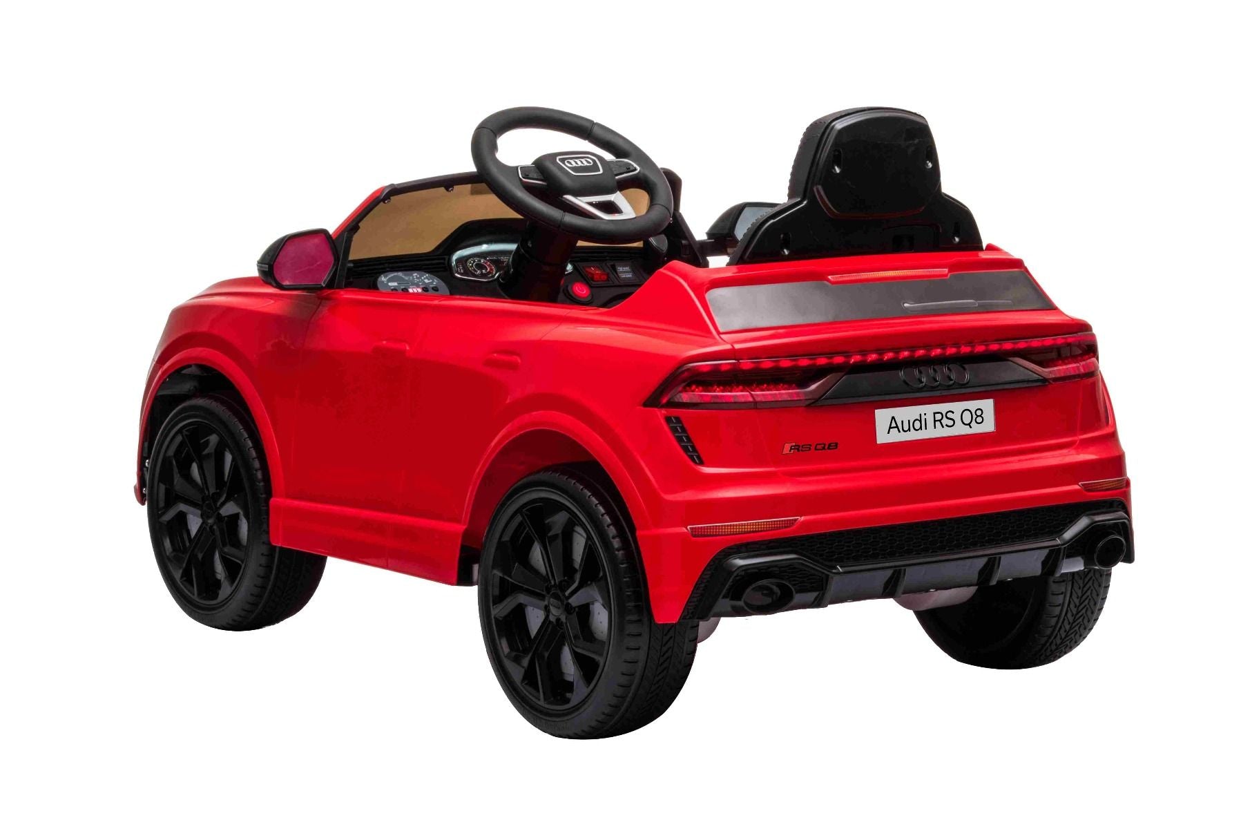 Voiture electrique enfants 12V, Audi RSQ8, rouge avec télécommande 2,4 Ghz