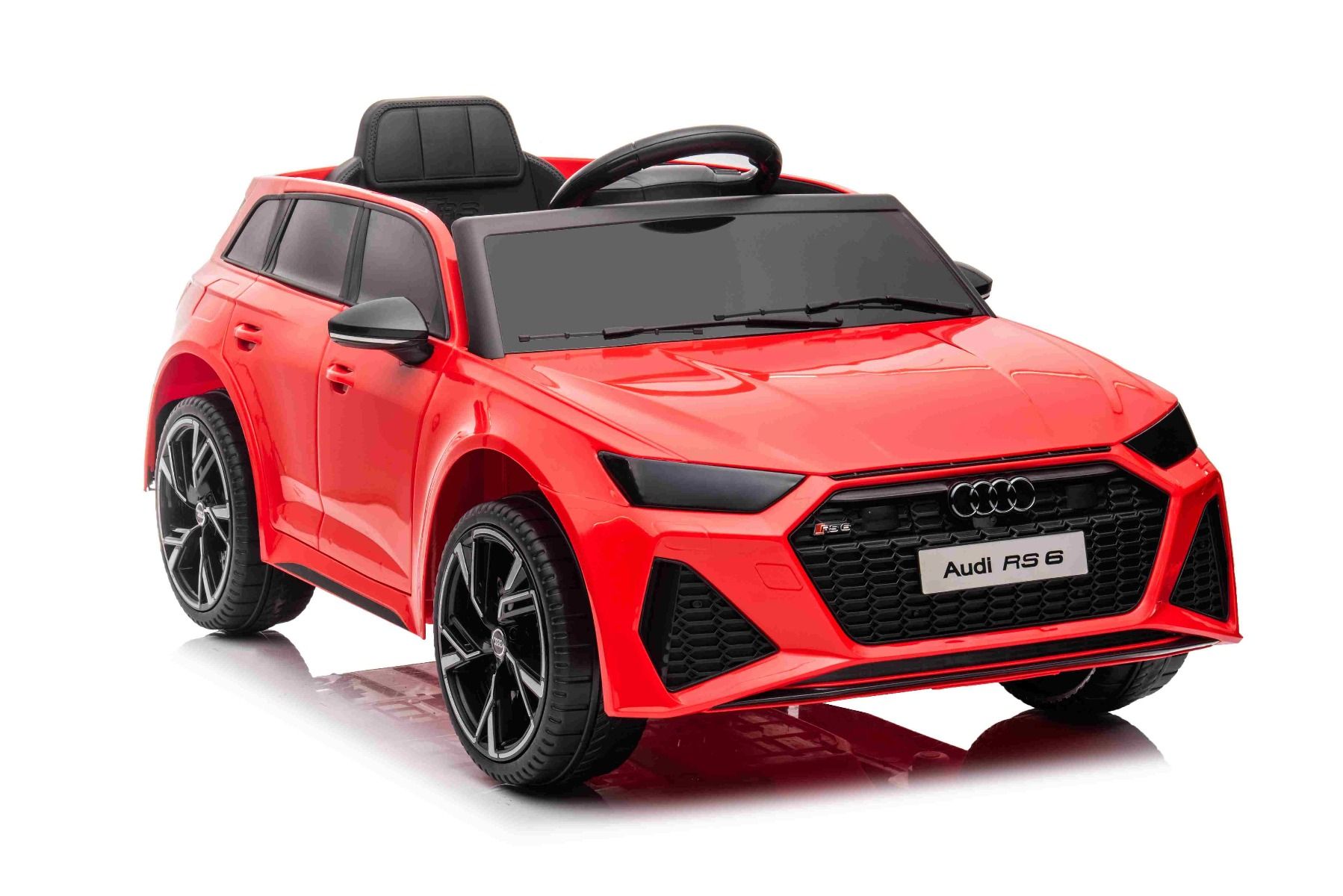 Voiture électrique enfant 12V Audi RS6, Rouge, avec télécommande 2,4 Ghz, Moteur 2x 25W, Licence ORIGINAL