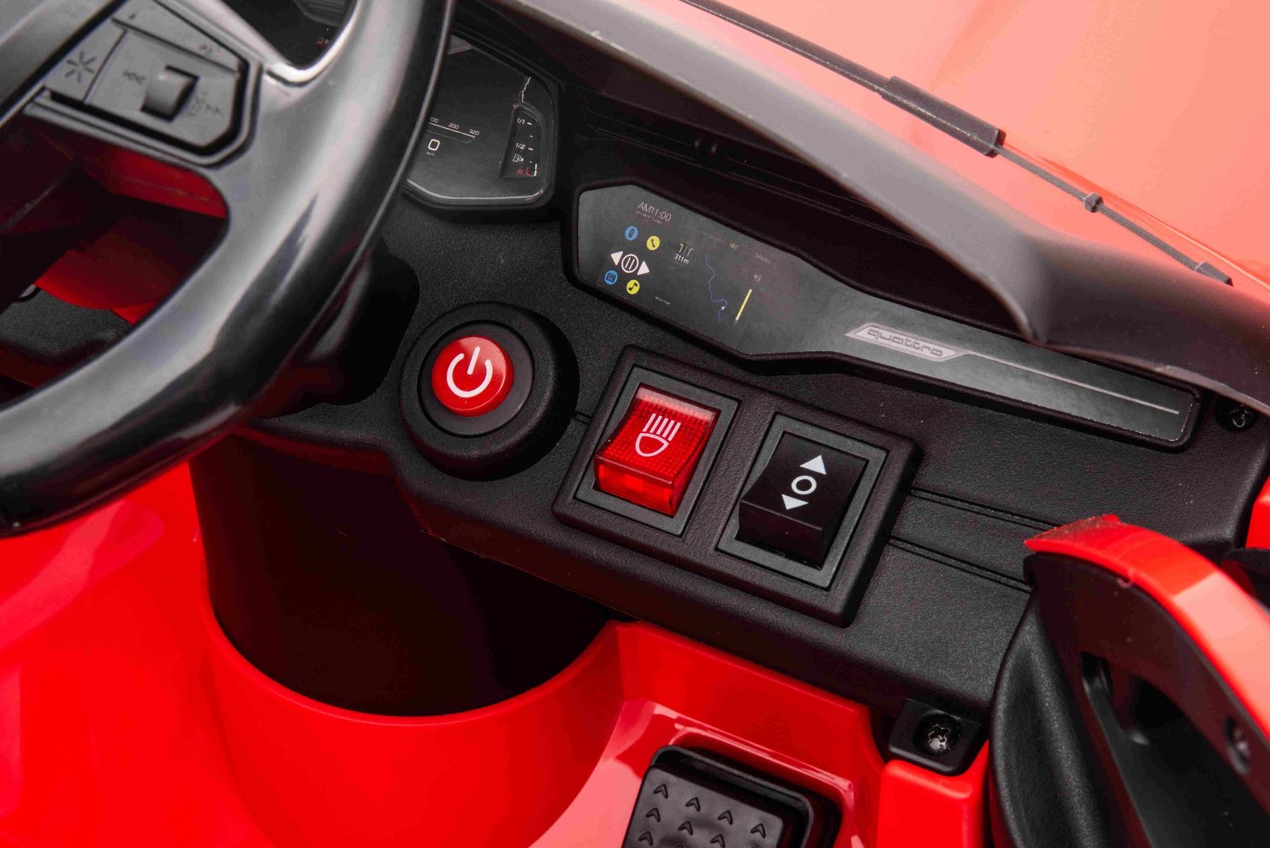 Voiture électrique enfant 12V Audi RS6, Rouge, avec télécommande 2,4 Ghz, Moteur 2x 25W, Licence ORIGINAL