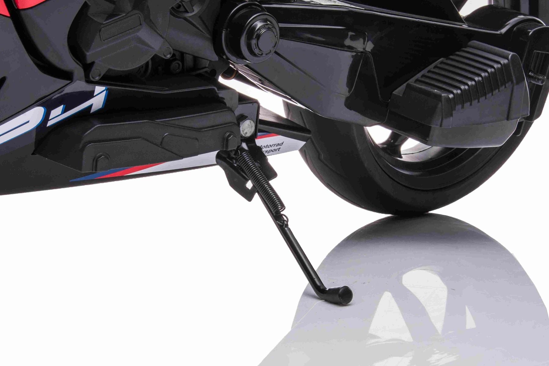 Moto électrique enfants 12V BMW HP4 RACE bleue, moteurs 2x35 W