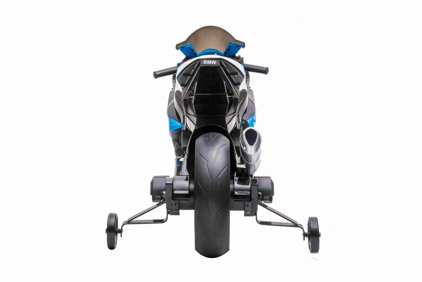 Moto électrique enfants 12V BMW HP4 RACE bleue, moteurs 2x35 W