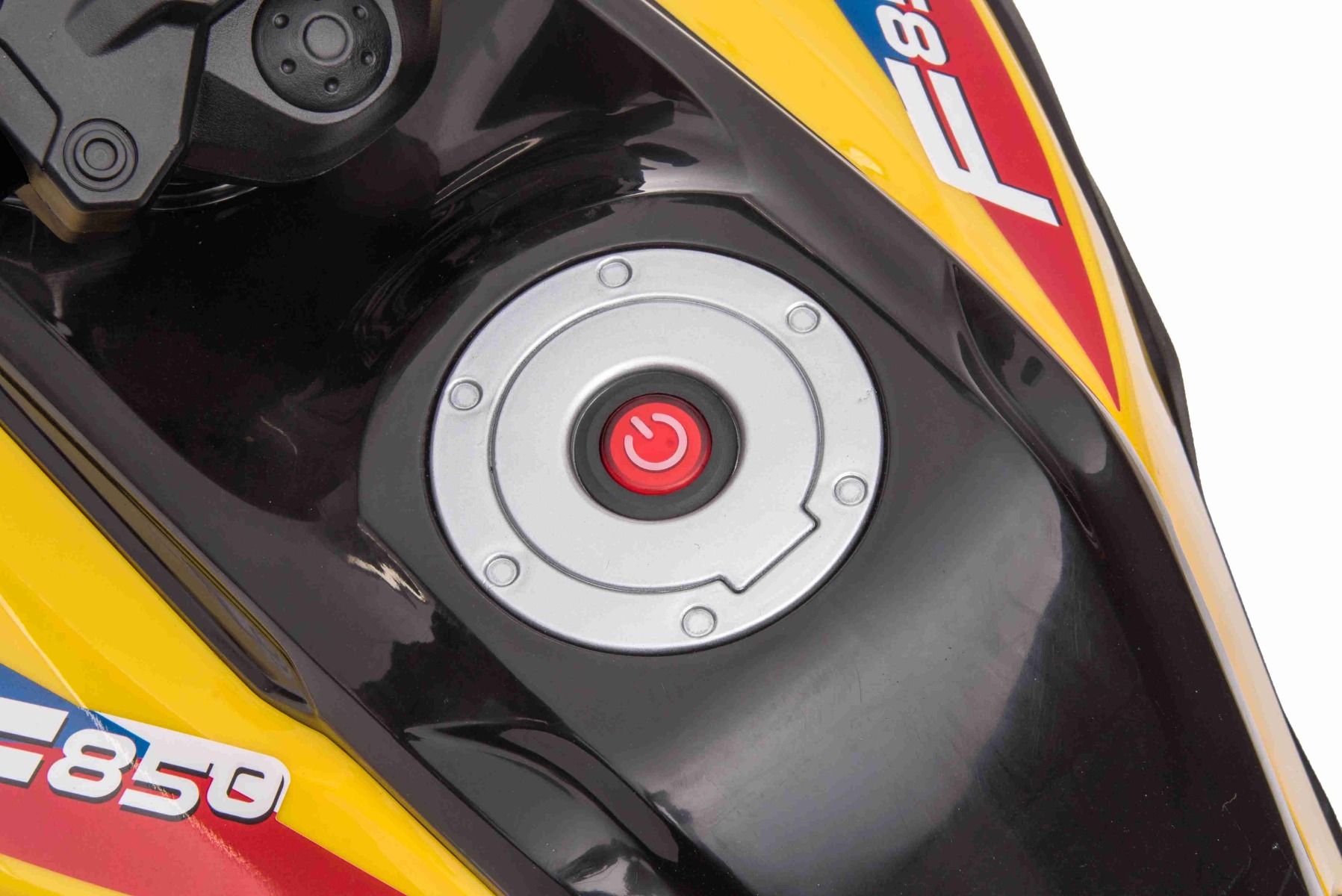 Moto électrique enfants 12V BMW F850 GS, jaune