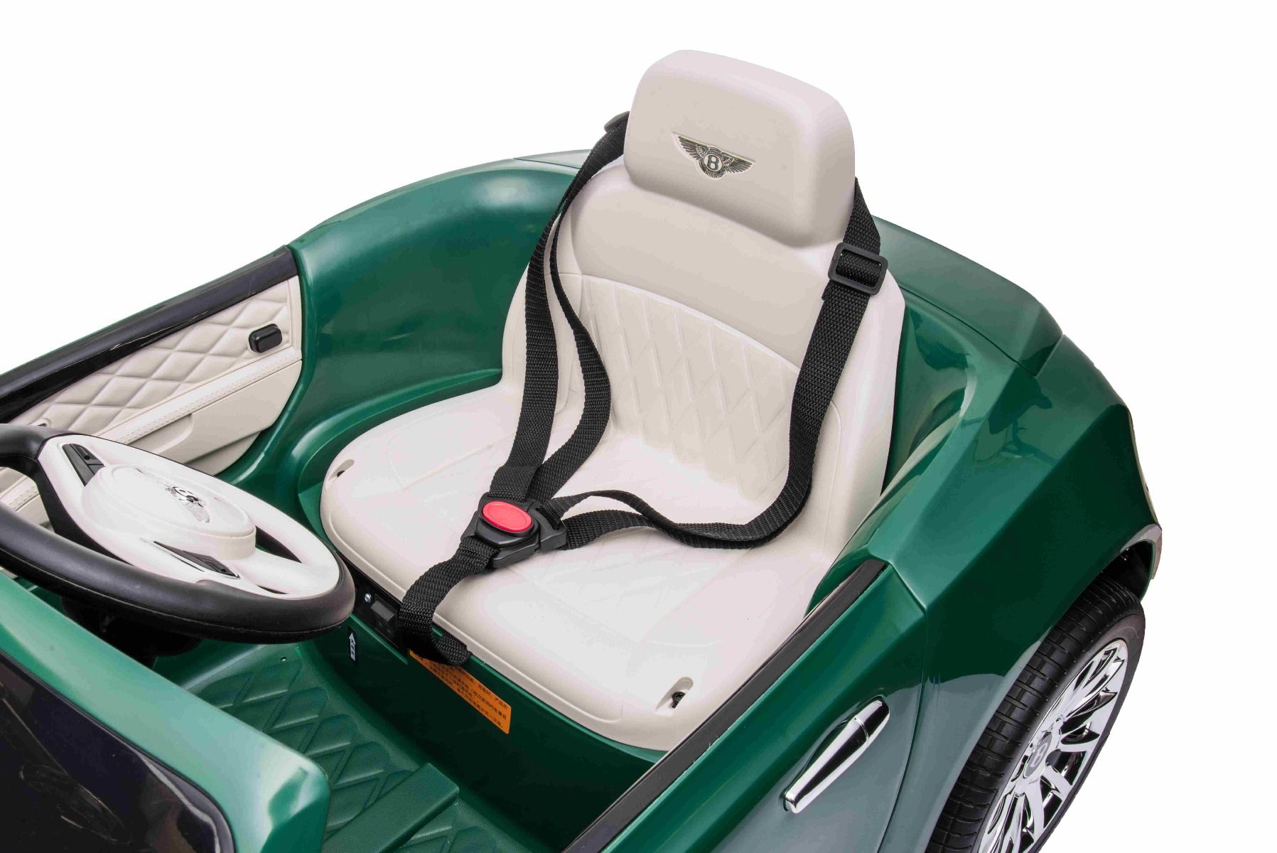 Voiture électrique enfants 12V Bentley Mulsanne, verte, avec télécommande 2,4 GHz, moteur 2 X 35W, licence ORIGINALE