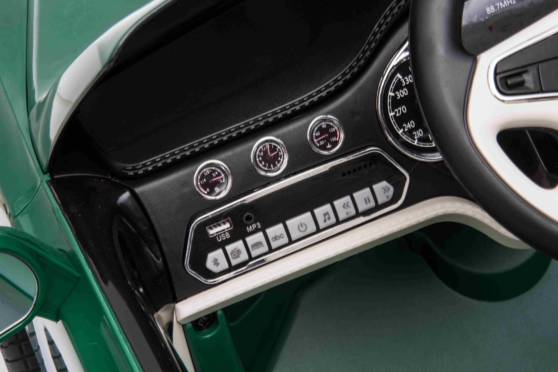 Voiture électrique enfants 12V Bentley Mulsanne, verte, avec télécommande 2,4 GHz, moteur 2 X 35W, licence ORIGINALE