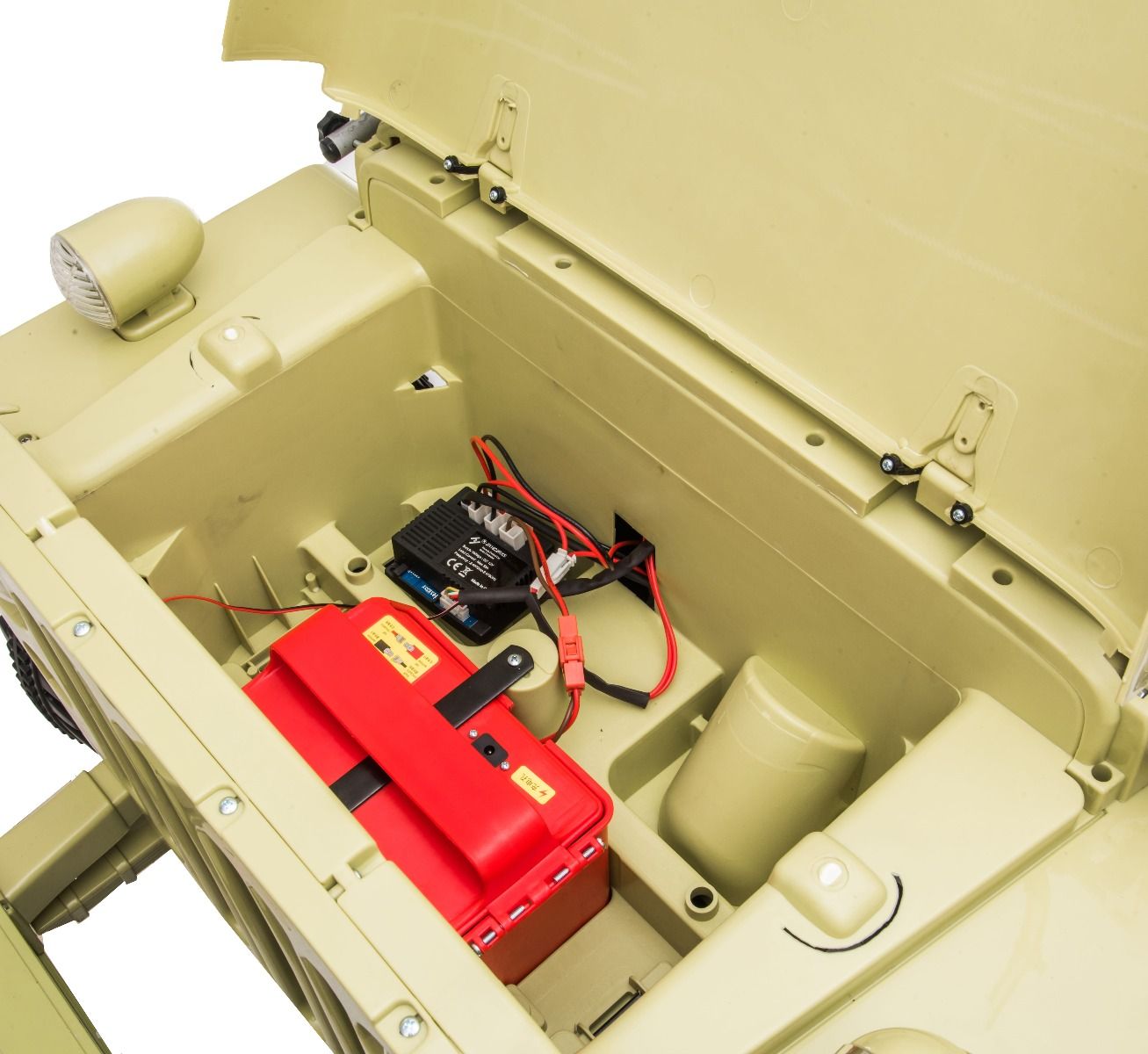 4x4 Voiture électrique enfant 12V 3 places USA ARMY, avec télécommande 2,4 GHz, Batterie 12V14AH, 4 x 4 lecteur