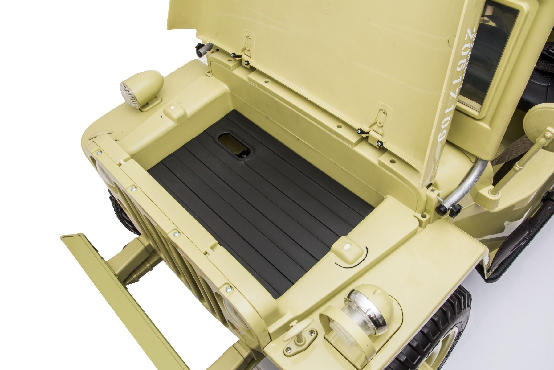 4x4 Voiture électrique enfant 12V 3 places USA ARMY, avec télécommande 2,4 GHz, Batterie 12V14AH, 4 x 4 lecteur