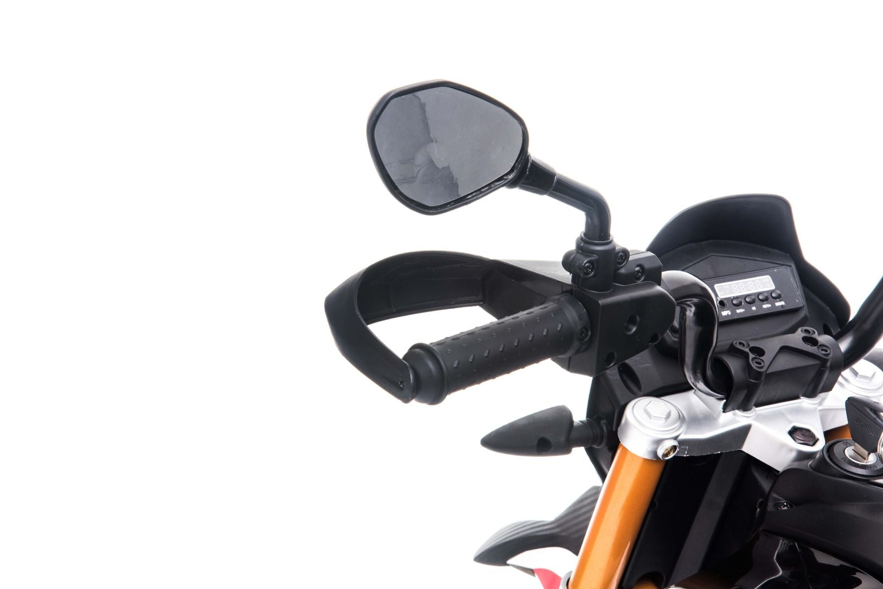 Moto electrique enfànt 12V APRILIA DORSODURO 900, noir, avec licence