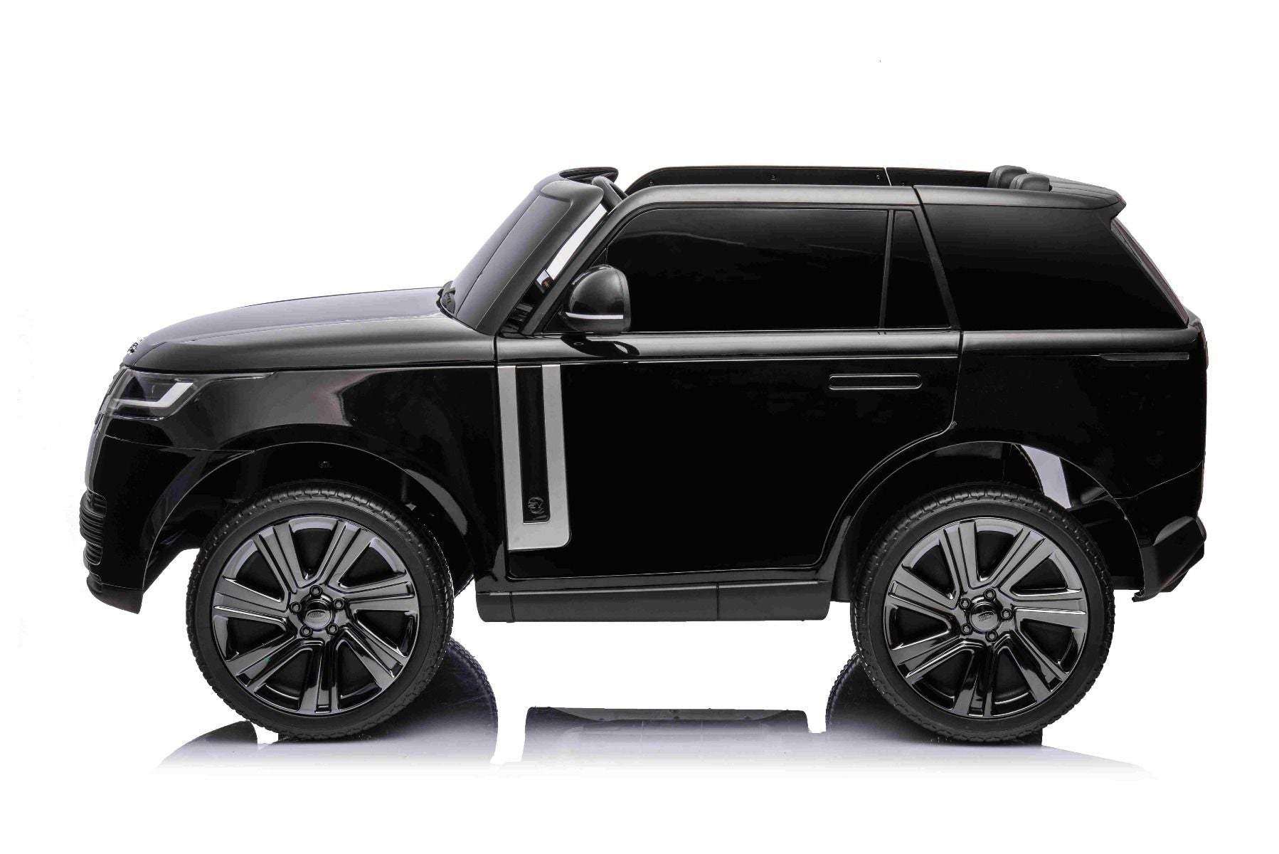 Voiture électrique enfants 12V 2 places Range Rover modèle 2023, noir, avec télécommande 2,4 GHz, sous licence
