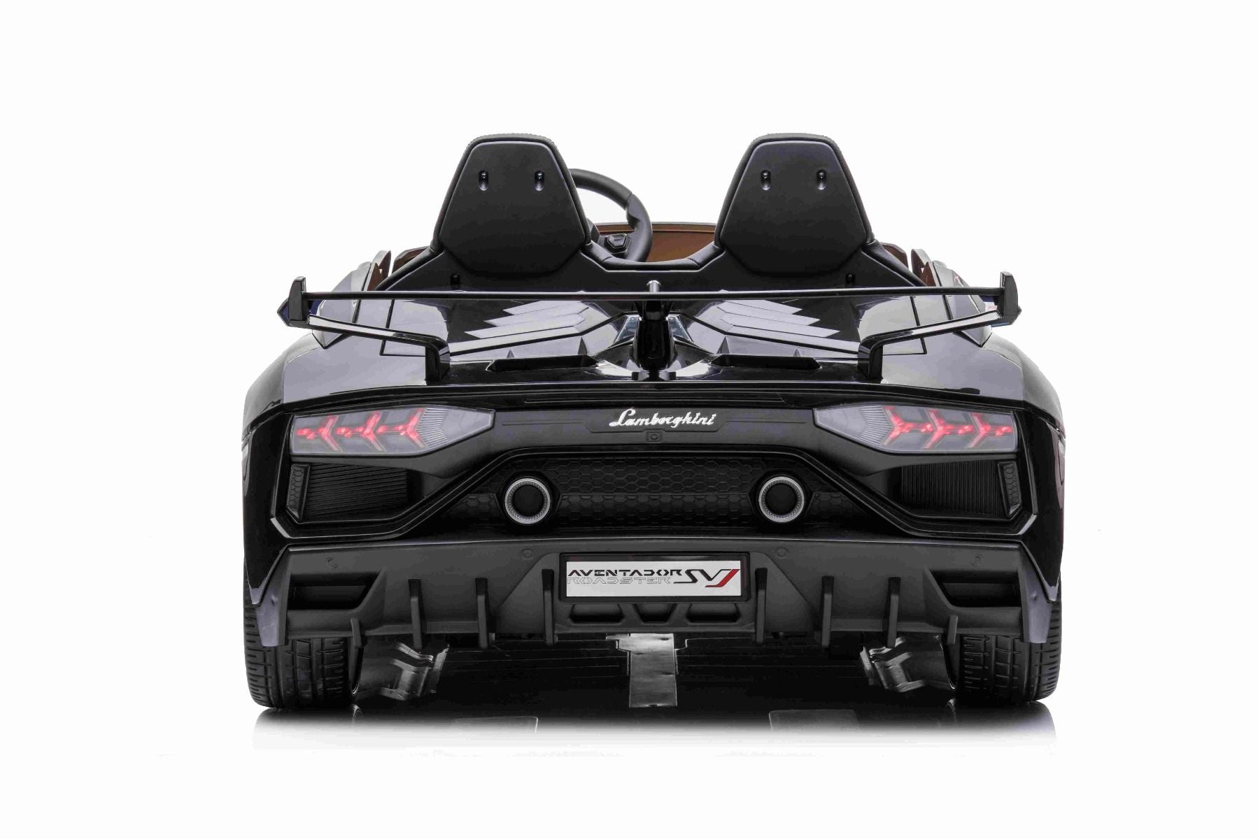 Voiture electrique enfànt 12V 2 places lamborghini Aventador, Noir, avec télécommande 2,4 Ghz, Moteur 2 x 12V, Licence d'origine