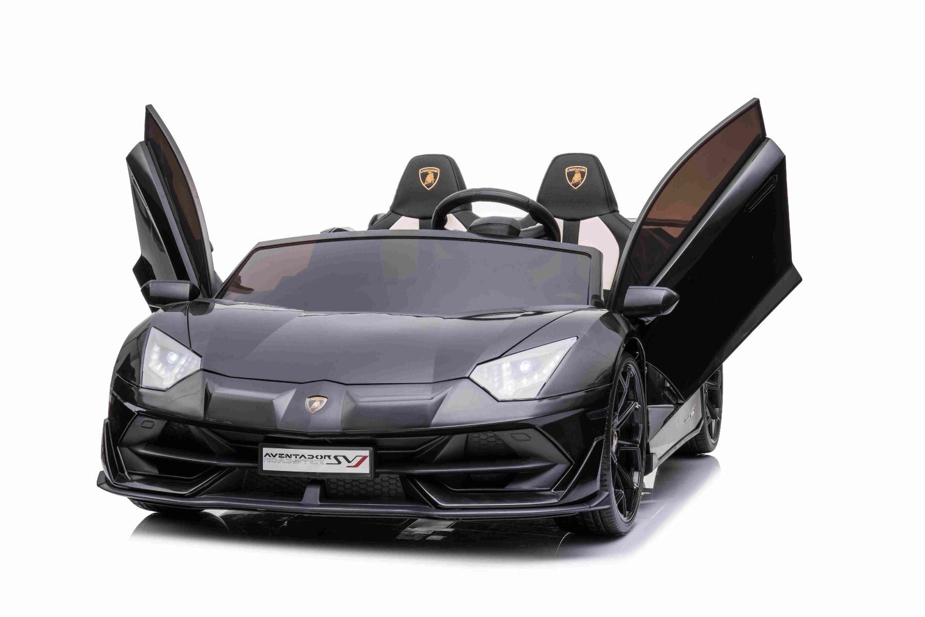 Voiture electrique enfànt 12V 2 places lamborghini Aventador, Noir, avec télécommande 2,4 Ghz, Moteur 2 x 12V, Licence d'origine