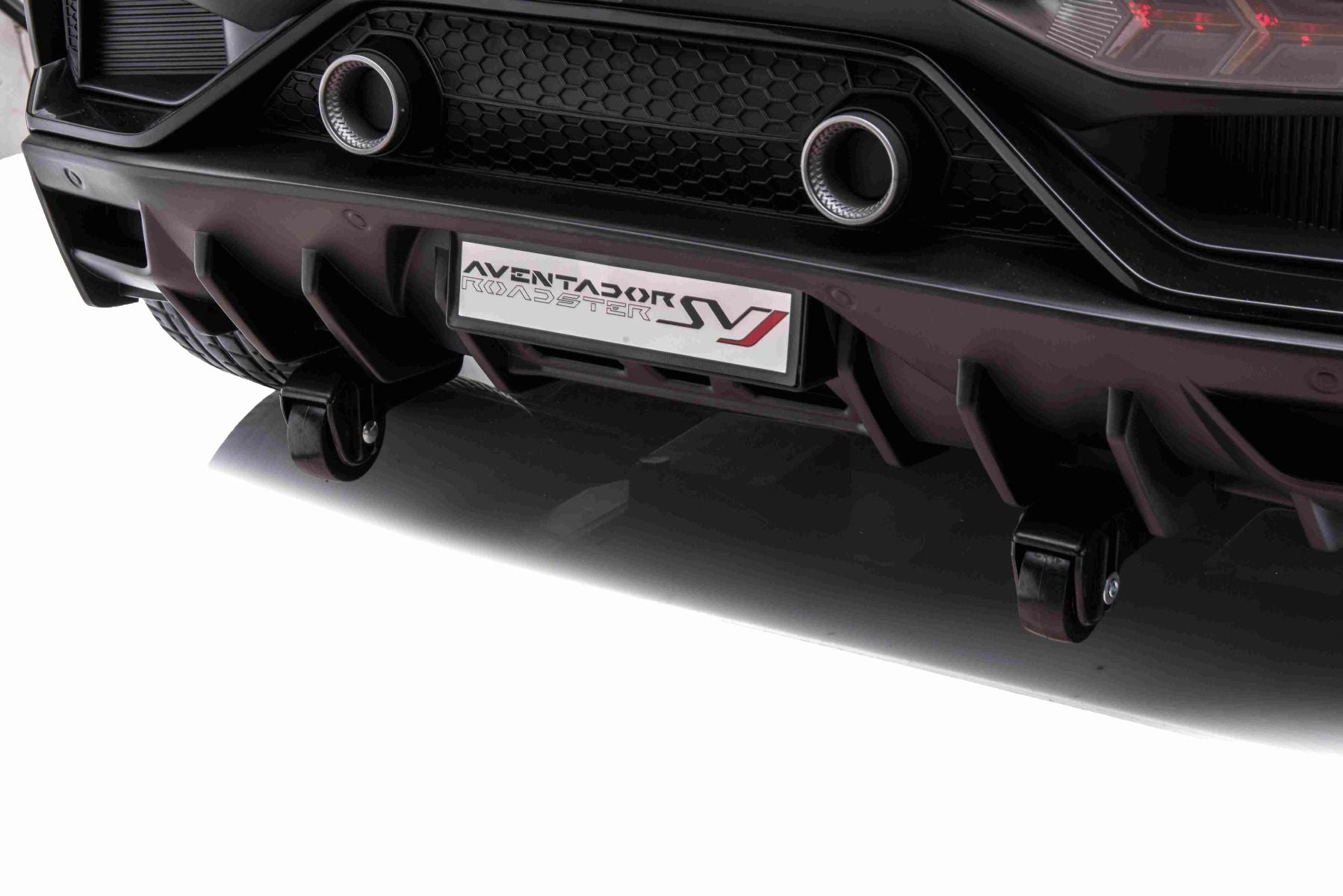 Voiture electrique enfànt 12V 2 places lamborghini Aventador, Noir, avec télécommande 2,4 Ghz, Moteur 2 x 12V, Licence d'origine