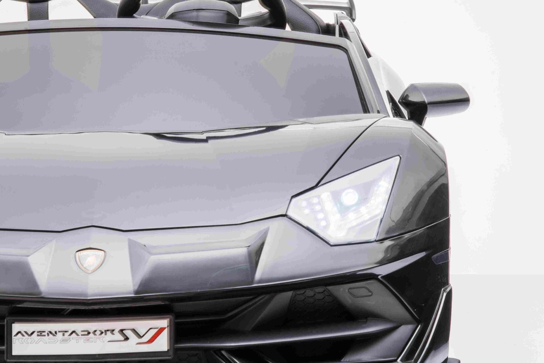 Voiture electrique enfànt 12V 2 places lamborghini Aventador, Noir, avec télécommande 2,4 Ghz, Moteur 2 x 12V, Licence d'origine