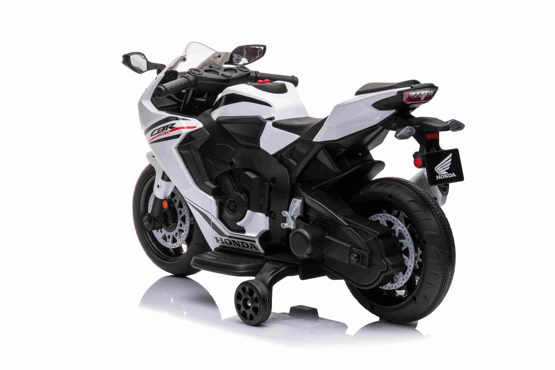 Moto électrique 12V HONDA CBR 1000RR, blanc sous licence, moteur 30W