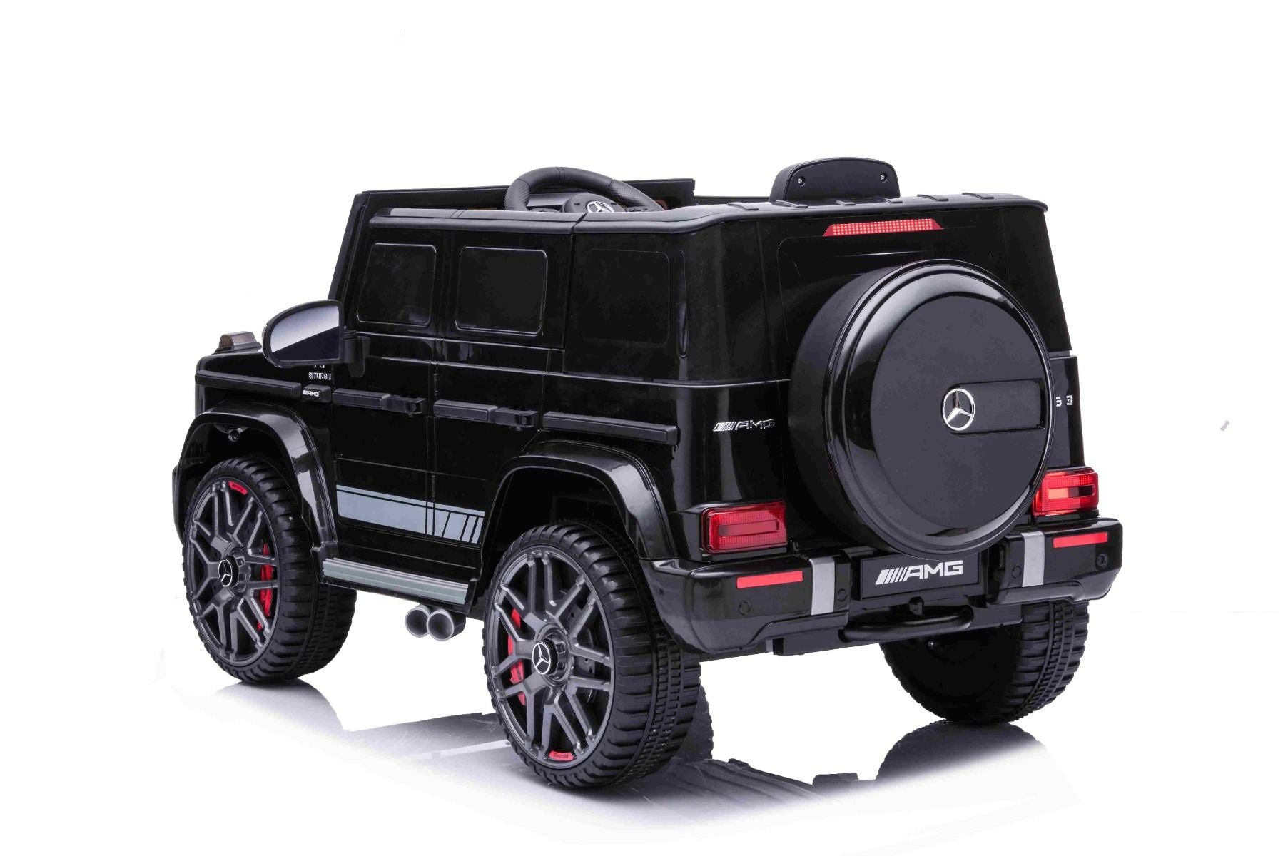 Voiture électrique enfant 12V Mercedes G avec portes hautes, noir, avec télécommande 2,4 GHz