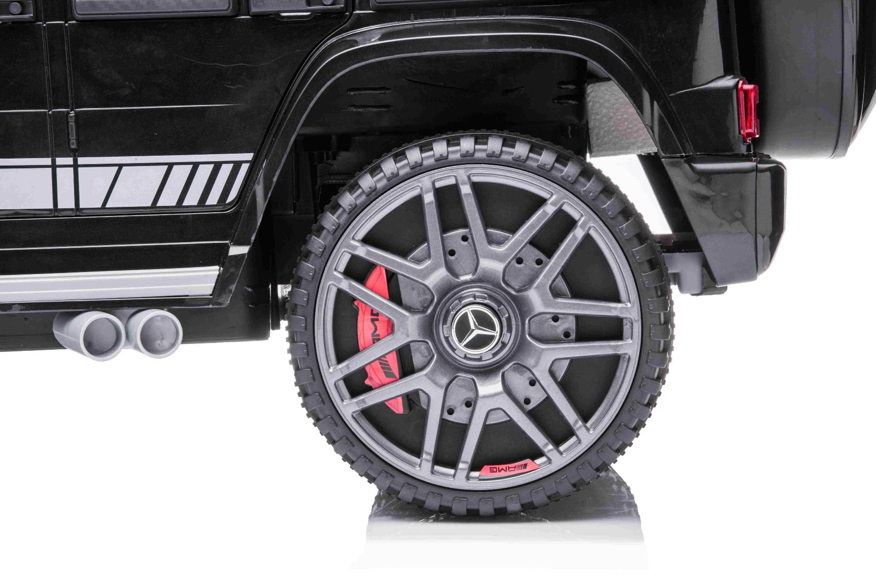 Voiture électrique enfant 12V Mercedes G avec portes hautes, noir, avec télécommande 2,4 GHz