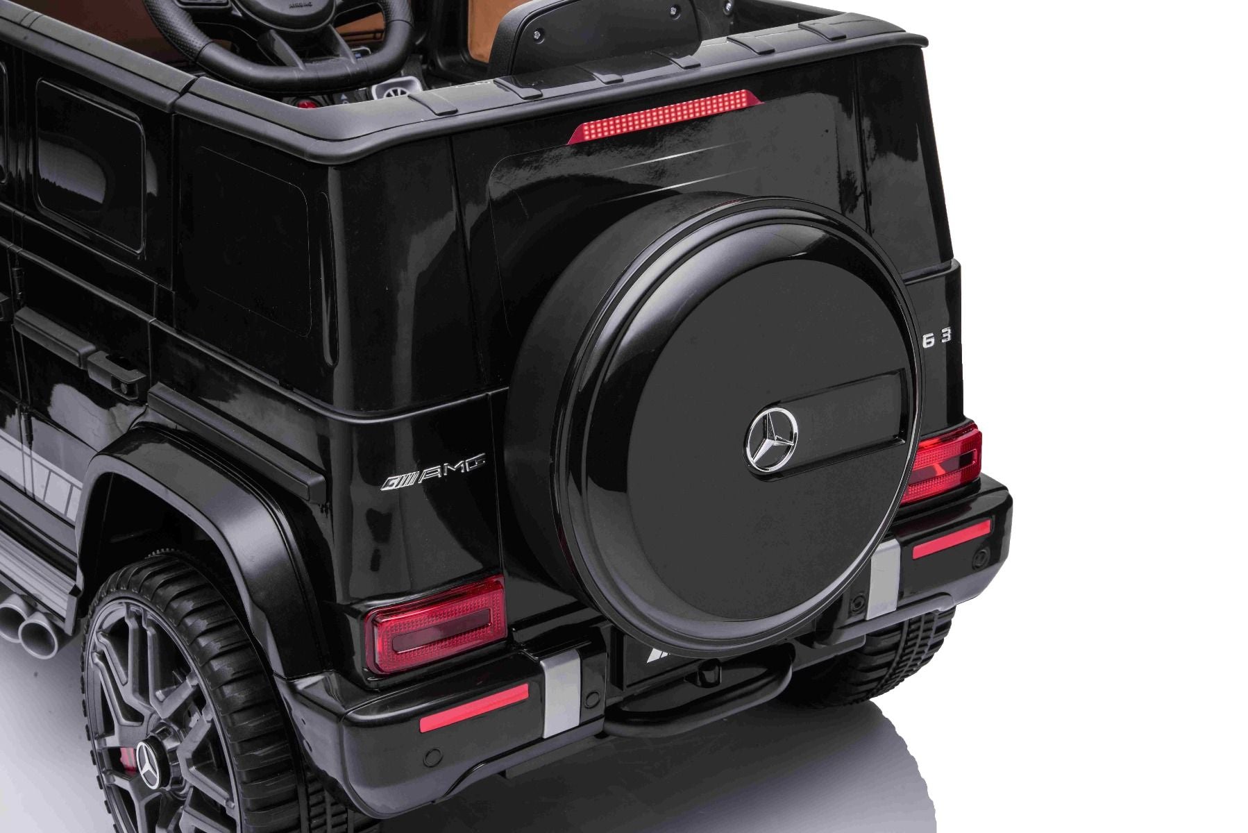 Voiture électrique enfant 12V Mercedes G avec portes hautes, noir, avec télécommande 2,4 GHz