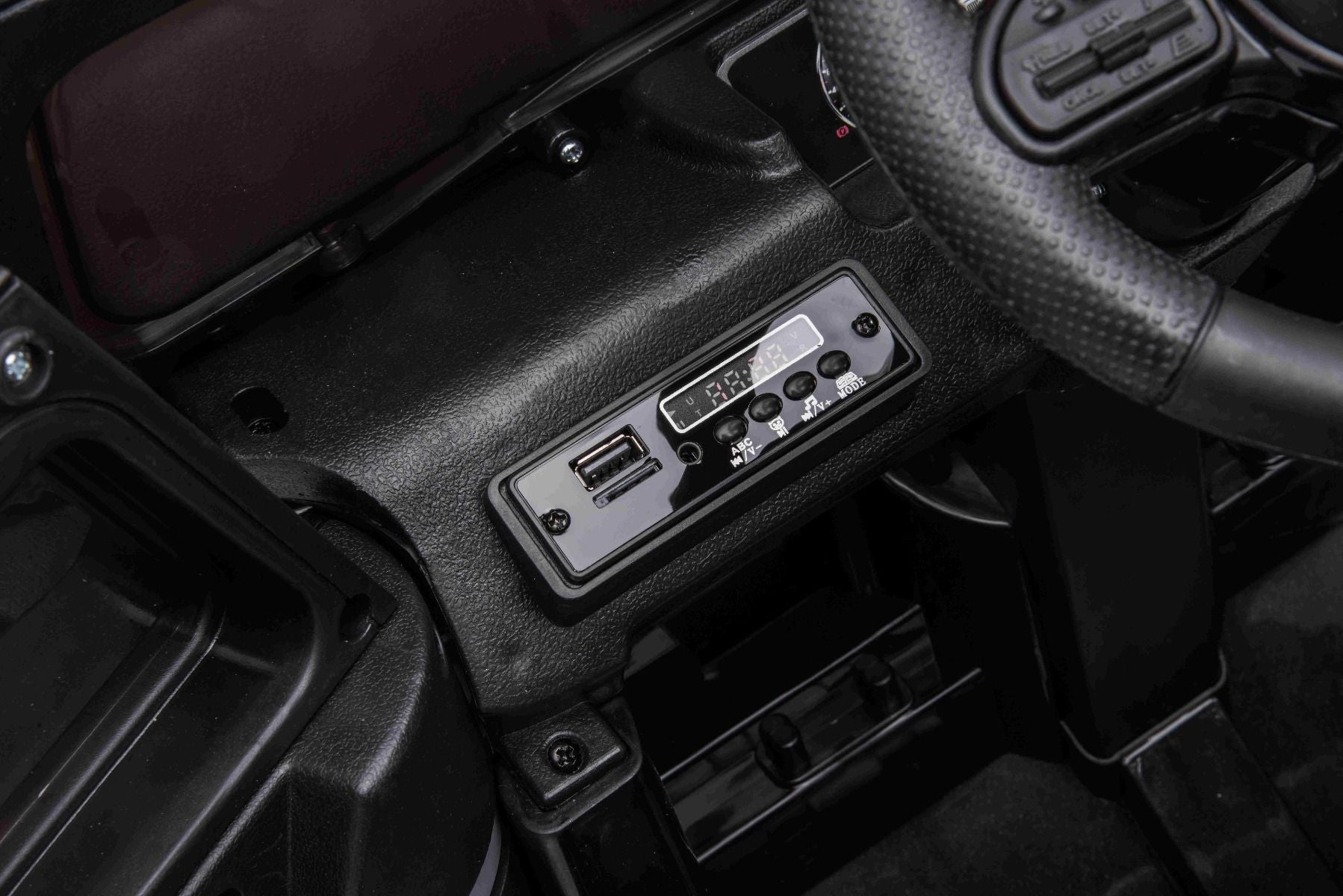 Voiture électrique enfant 12V Mercedes G avec portes hautes, noir, avec télécommande 2,4 GHz