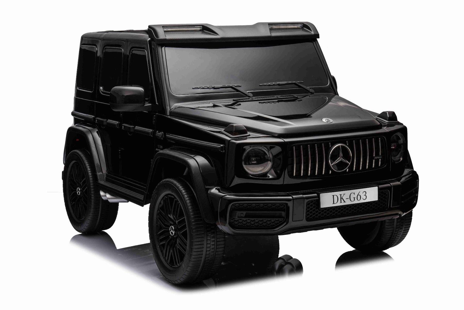 Voiture électrique Mercedes-Benz G63 AMG 4x4² Biplace 12V, noir, Lecteur MP3 avec entrée USB/AUX, Conduite 4x4, Batterie 12V14Ah, Roues EVA avec suspension, Sièges en similicuir, Télécommande, Licence
