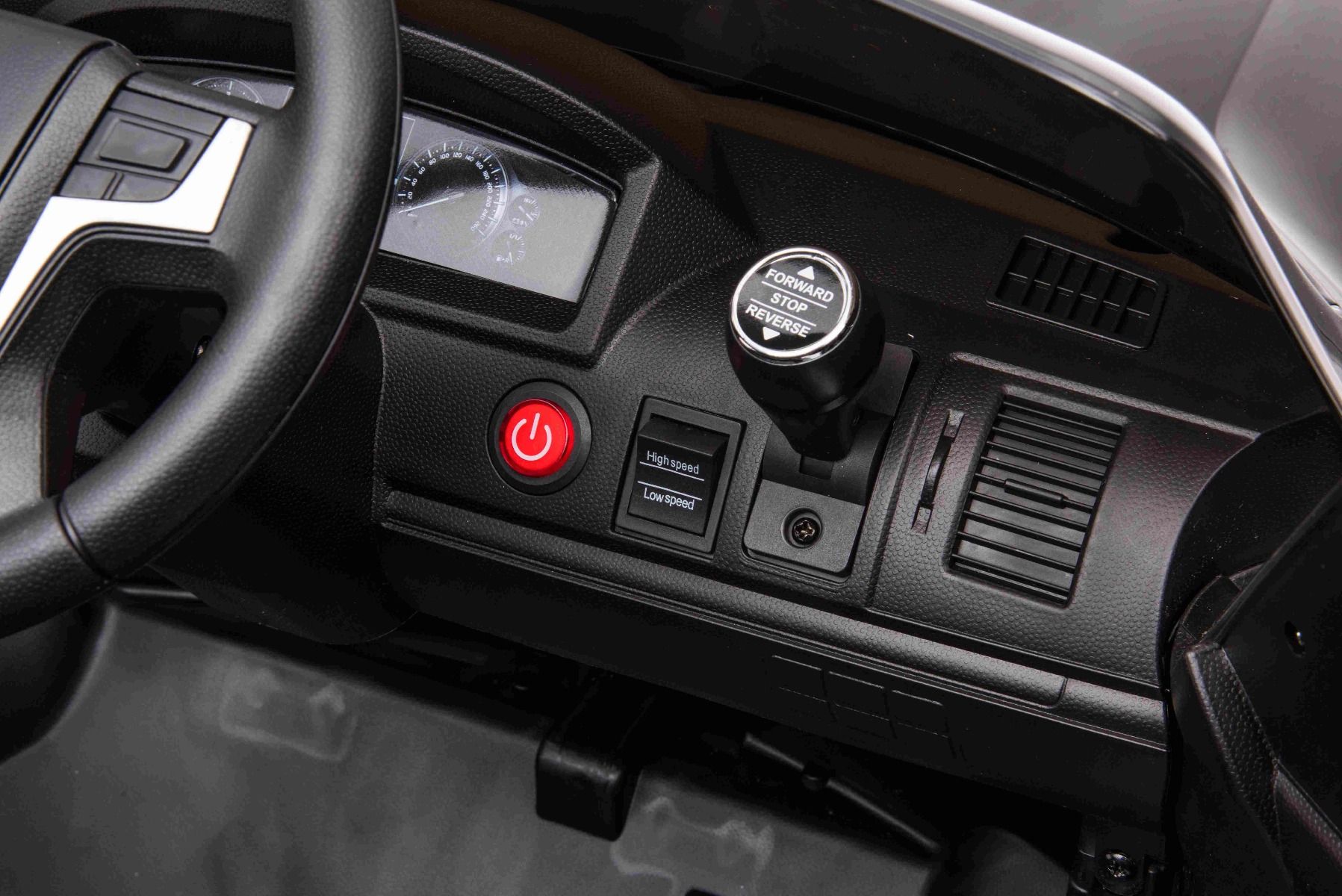 Voiture électrique enfants 12V Toyota Landcruiser, NOIR avec télécommande 2,4 Ghz, Moteur 2 x 35W, Licence