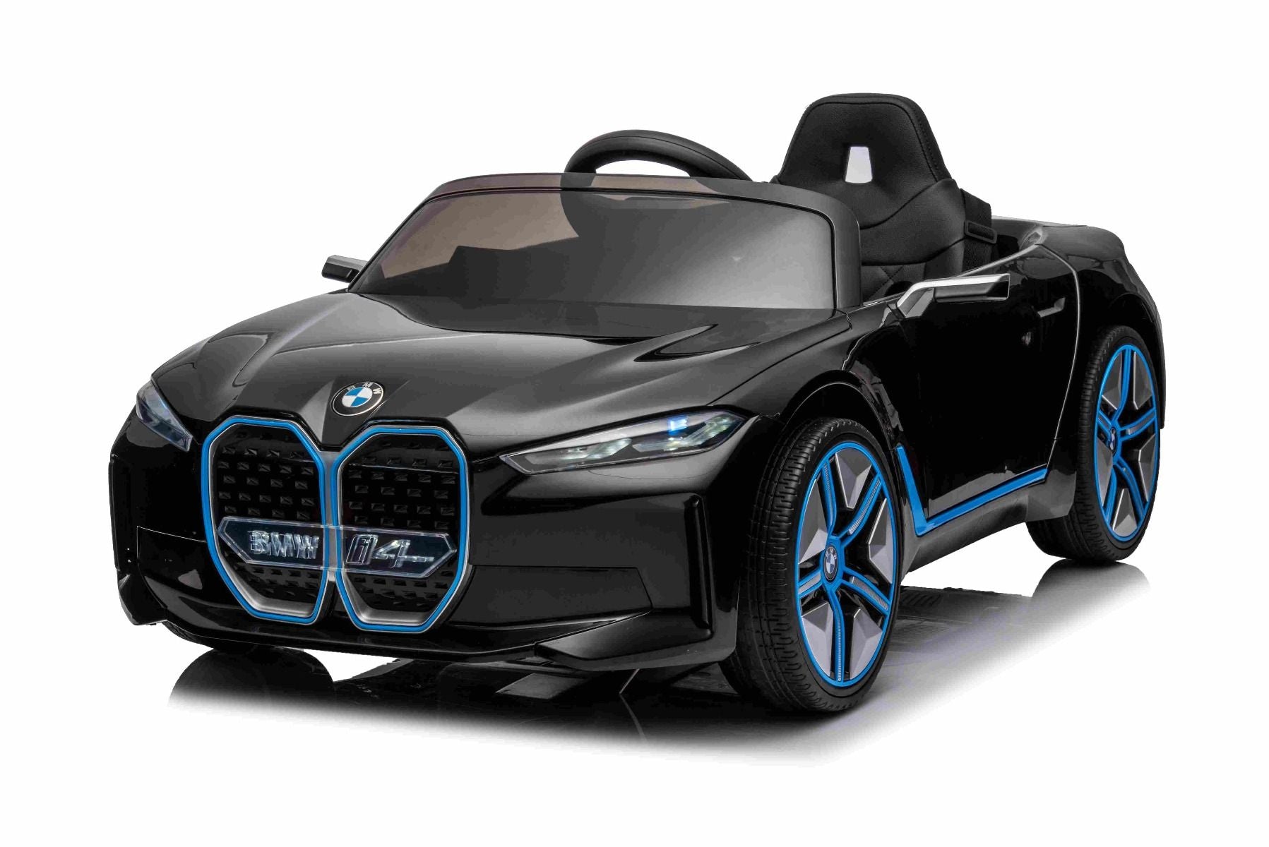 Voiture électrique 12V BMW i4, noir, avec télécommande 2,4 GHz, moteur 2 X 25W, licence ORIGINAL