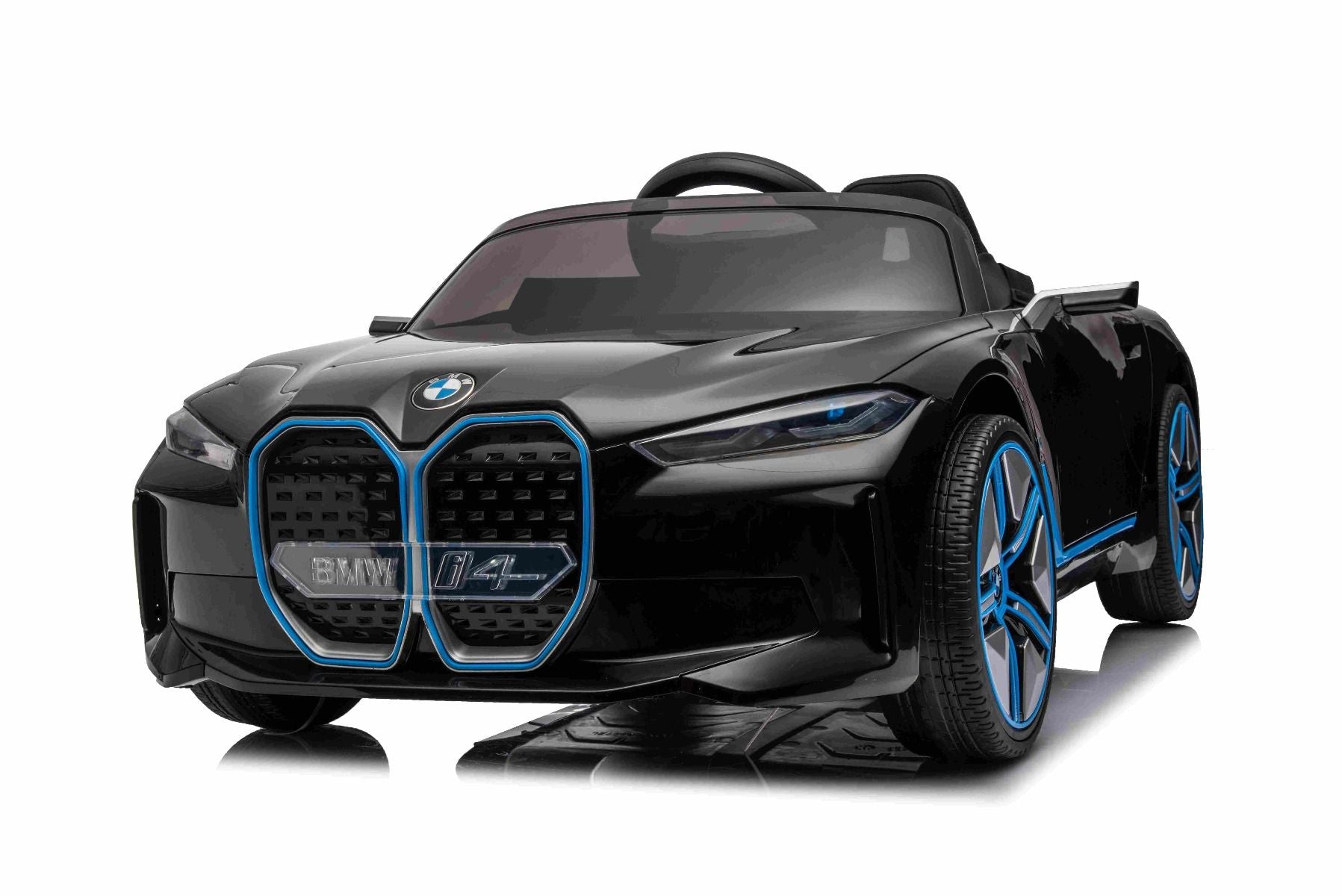 Voiture électrique 12V BMW i4, noir, avec télécommande 2,4 GHz, moteur 2 X 25W, licence ORIGINAL