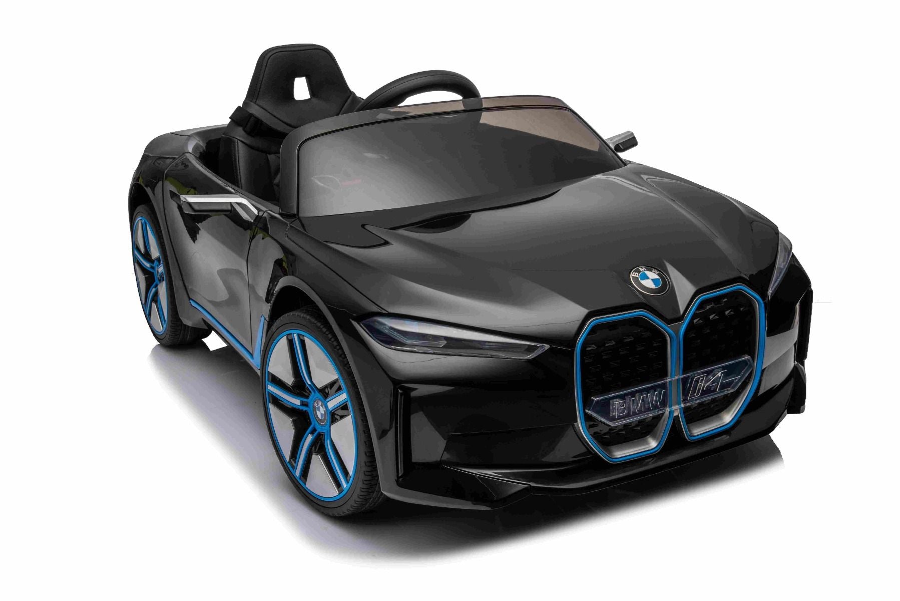 Voiture électrique 12V BMW i4, noir, avec télécommande 2,4 GHz, moteur 2 X 25W, licence ORIGINAL