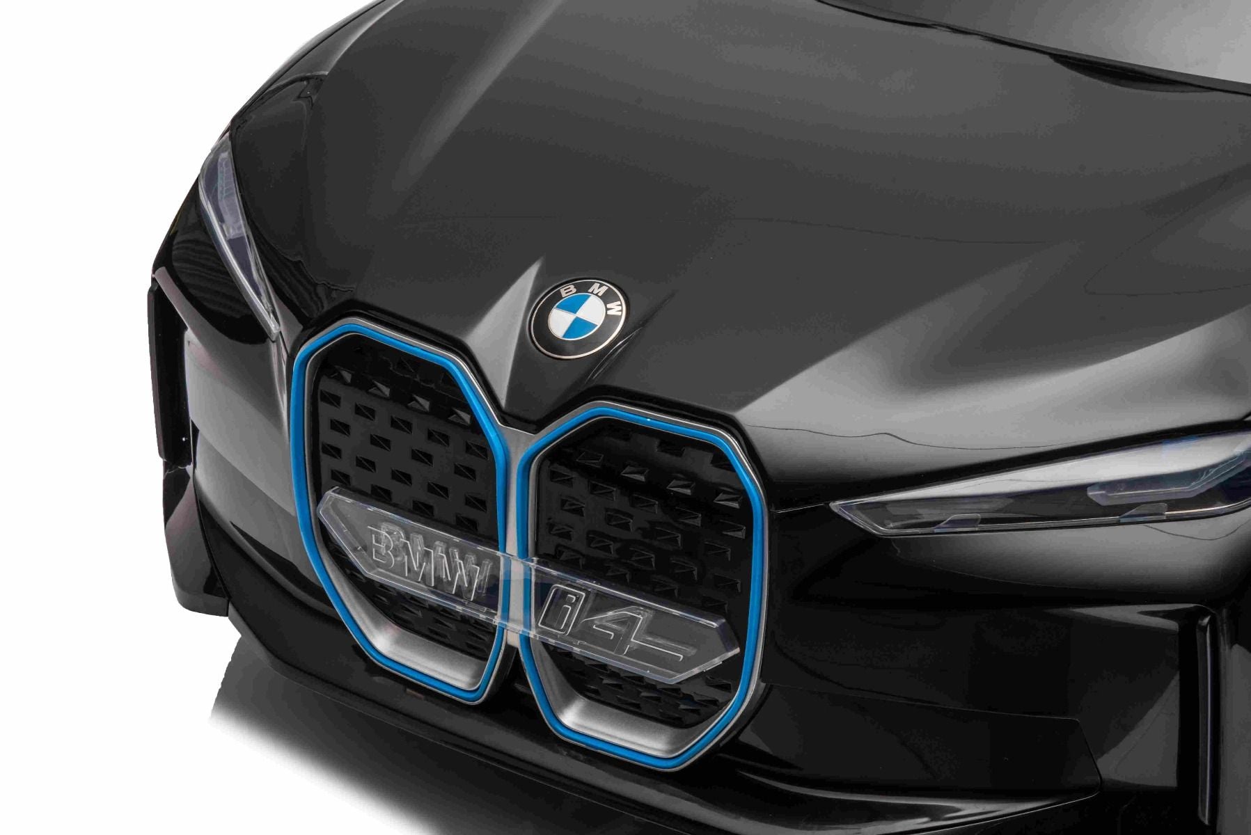 Voiture électrique 12V BMW i4, noir, avec télécommande 2,4 GHz, moteur 2 X 25W, licence ORIGINAL