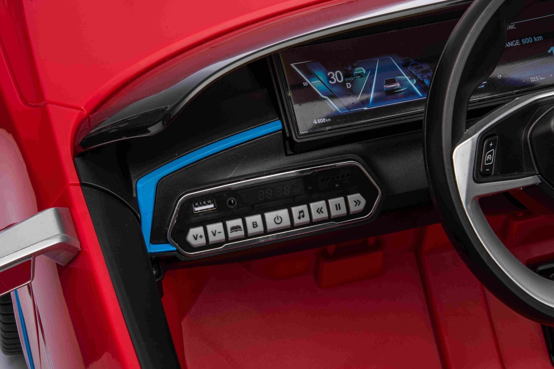 Voiture électrique 12V BMW i4, rouge, avec télécommande 2,4 GHz, moteur 2 X 25W, licence ORIGINAL