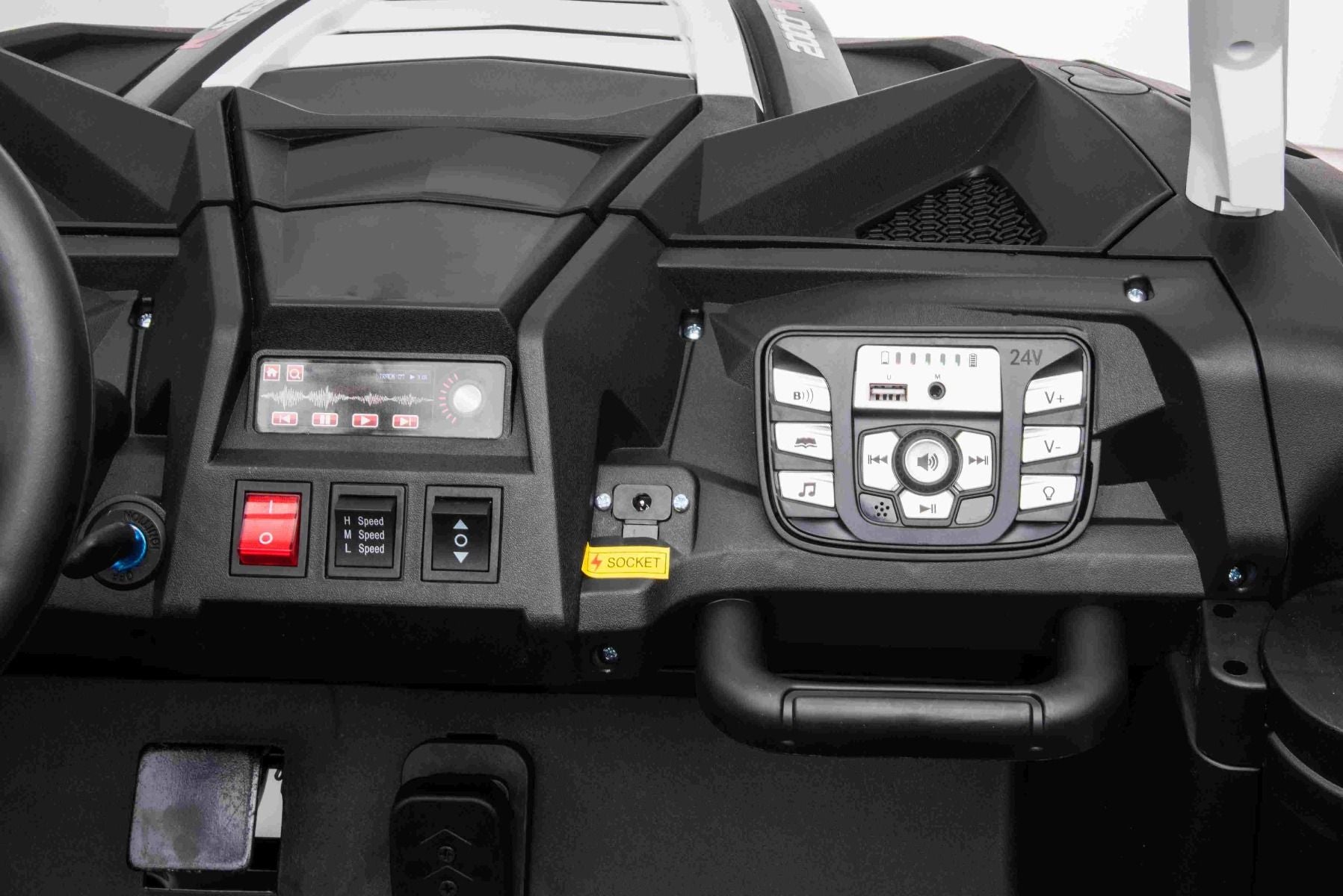 Voiture électrique enfant 24V 2 places UTV XXL, Blanc