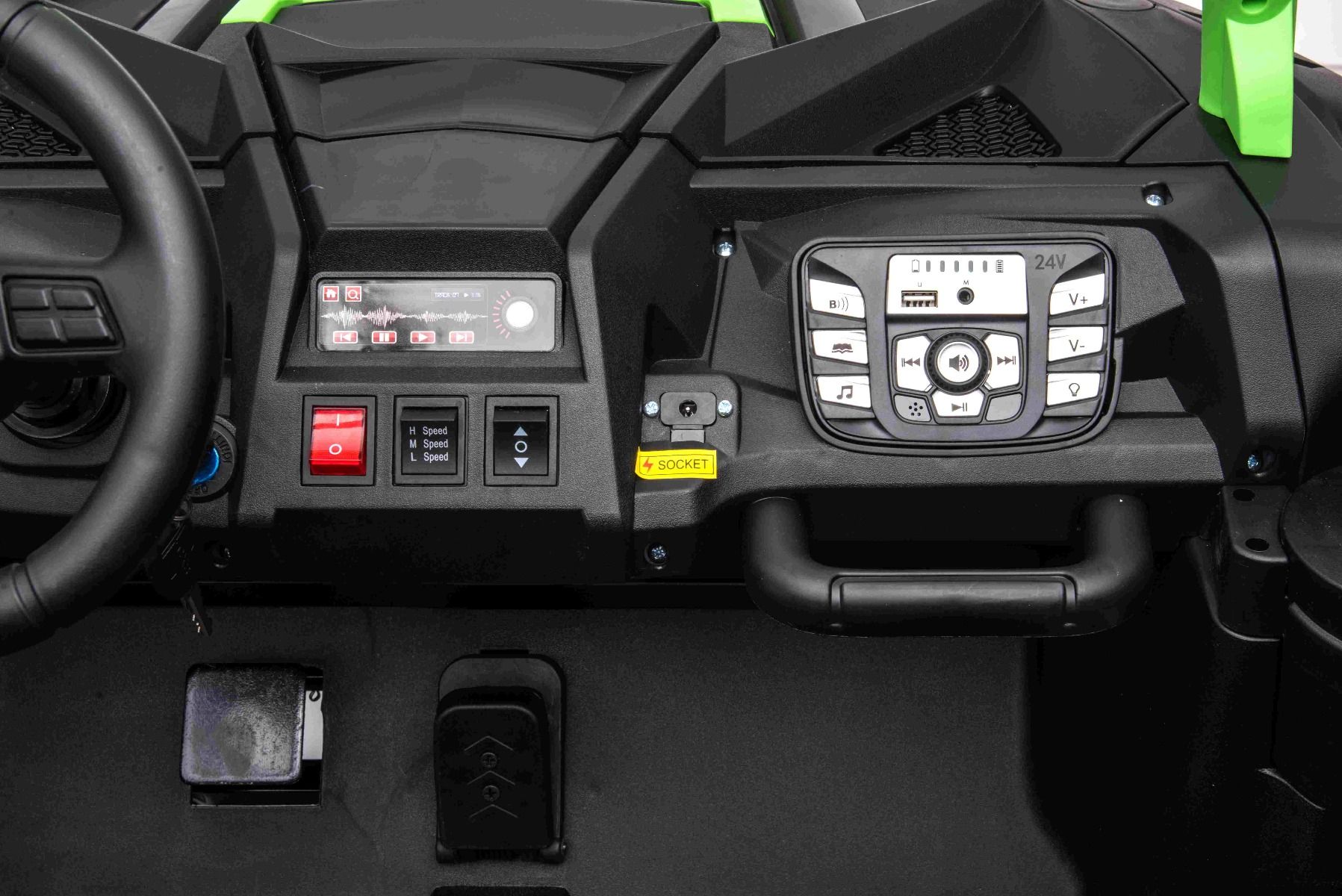 Voiture électrique enfant 24V 2 places UTV XXL, Vert