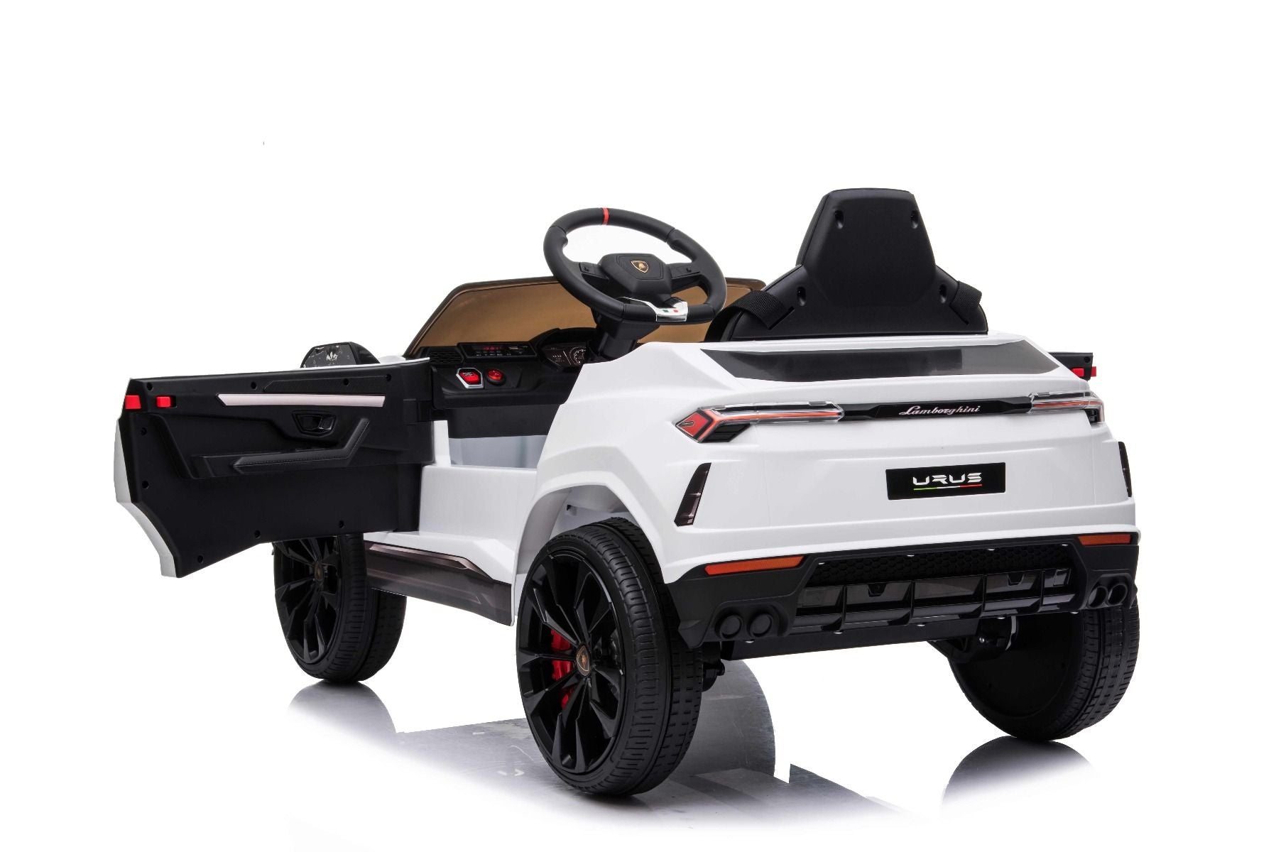Voiture electrique enfànt 12V Lamborghini Urus, blanc, avec télécommande 2,4 GHz, 2x moteur