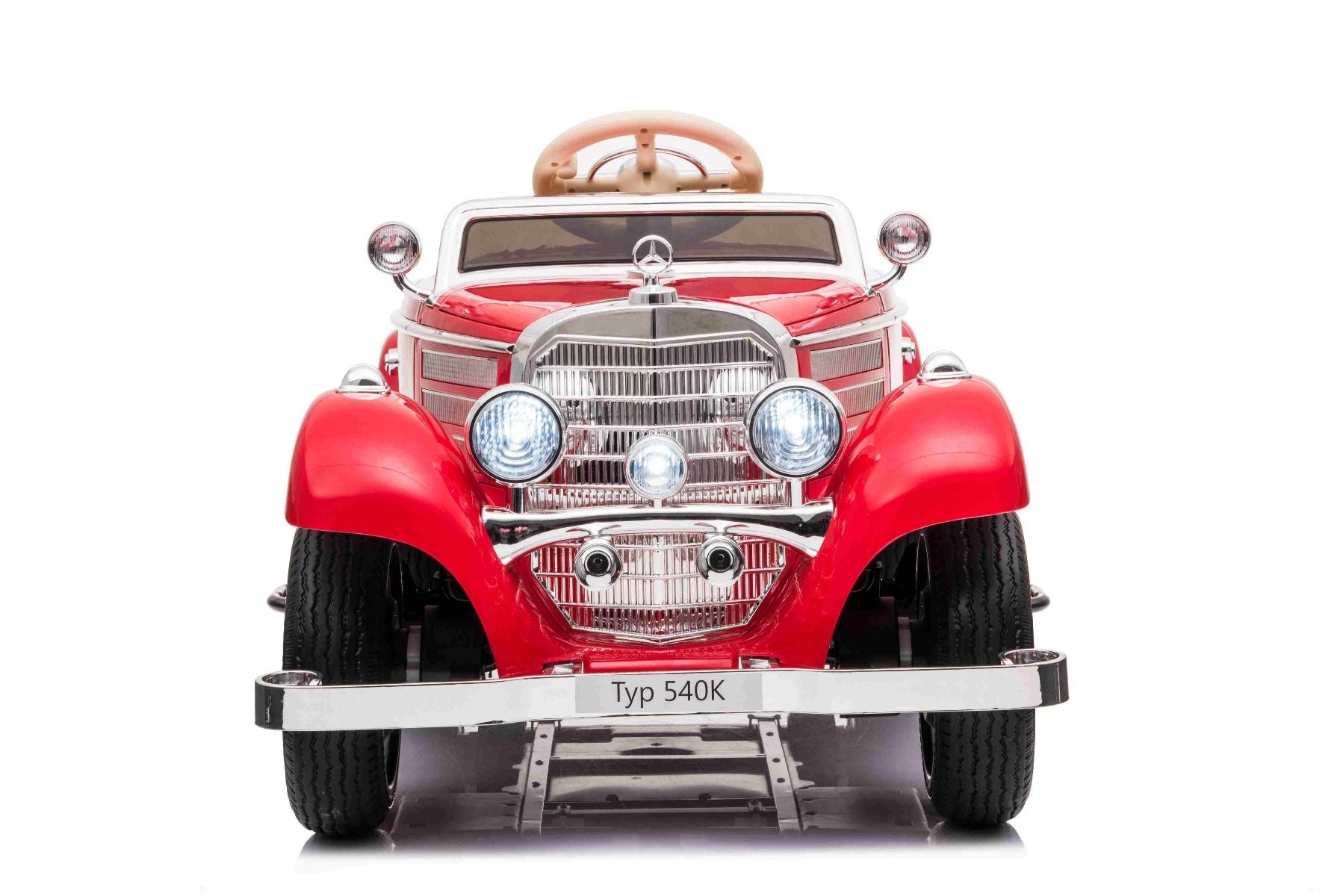 4x4 Voiture électrique enfants 12V Mercedes-Benz 540K, rouge, avec télécommande 2.4Ghz