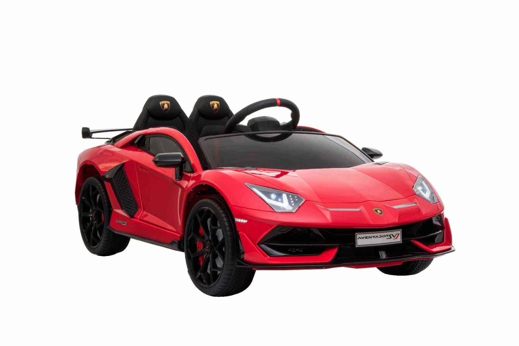 Voiture electrique enfànt 12V 2 places lamborghini Aventador, rouge, avec télécommande 2,4 Ghz, Moteur 2 x 12V, Licence d'origine